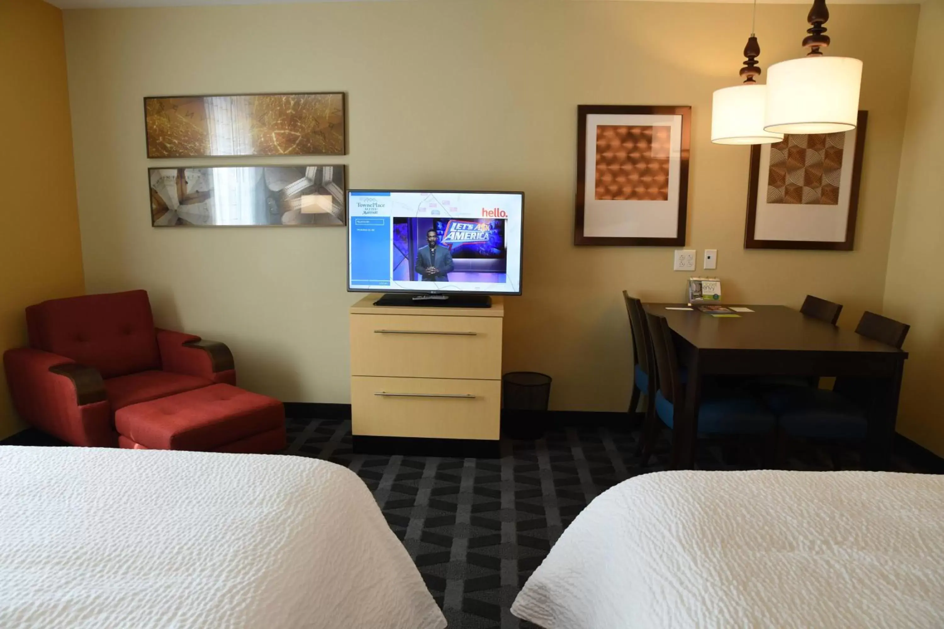 Photo of the whole room, Bed in TownePlace Suites by Marriott Lawrence Downtown