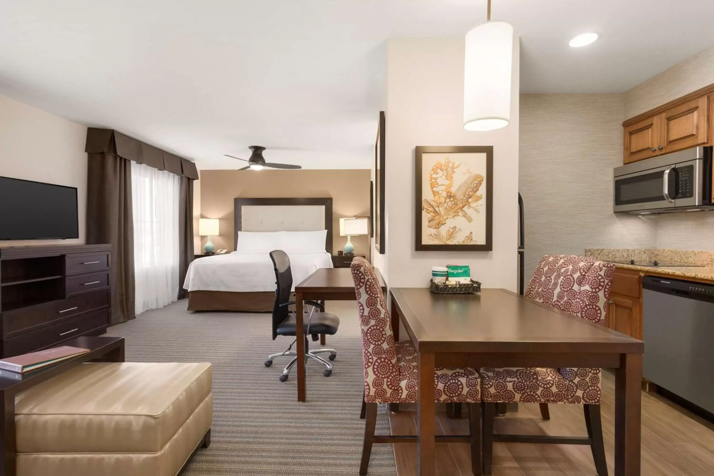 Bed in Homewood Suites by Hilton Fargo