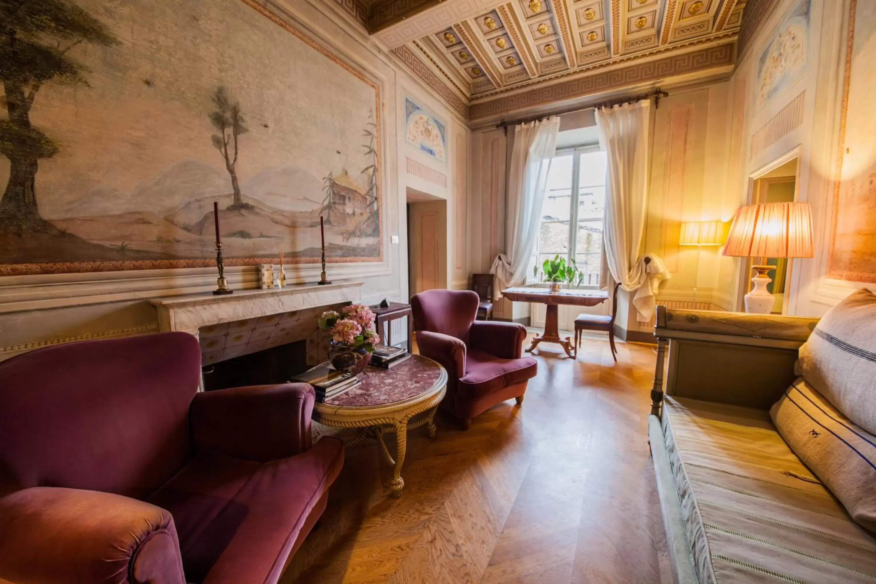 Living room, Seating Area in Palazzo Rocchi B&B