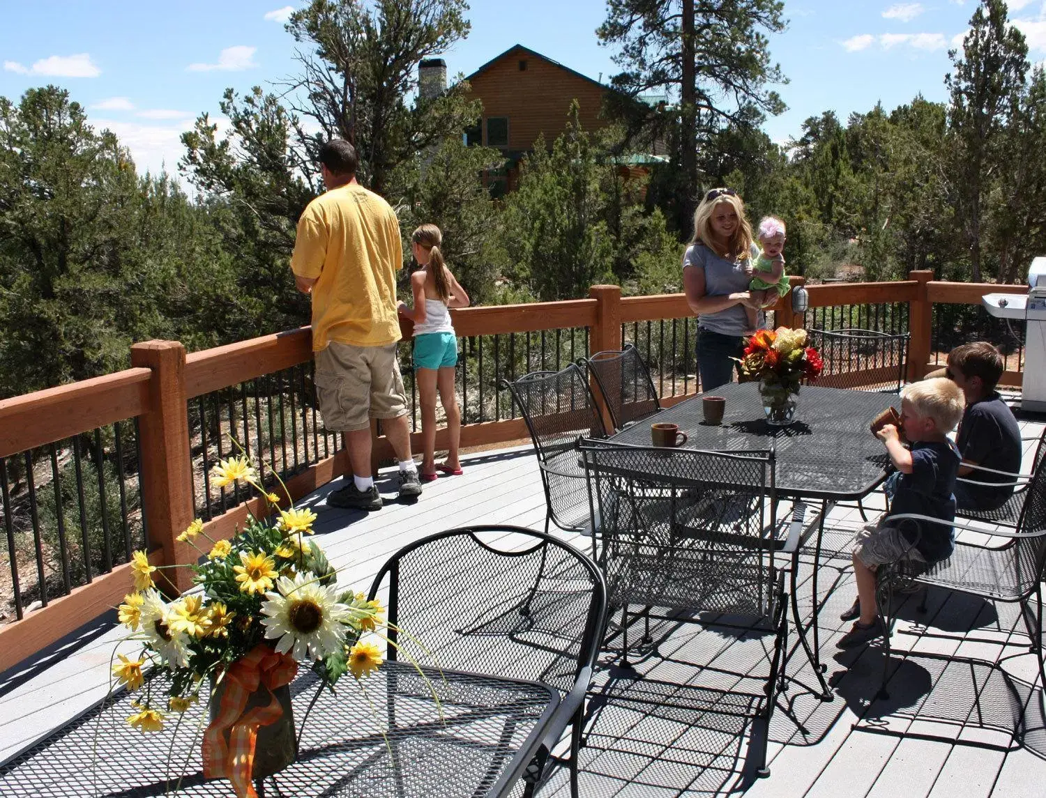 Patio in Zion Ponderosa Ranch Resort