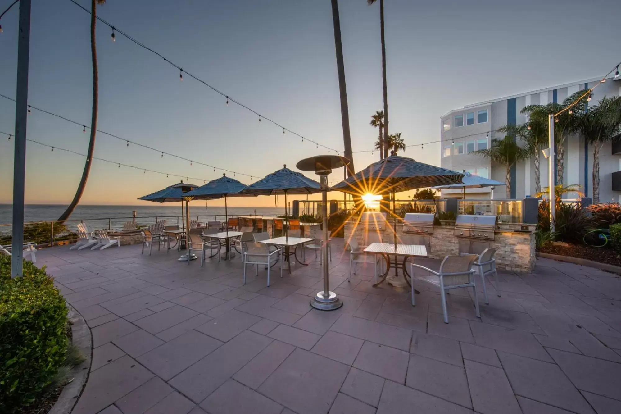 Patio in SeaCrest Oceanfront Hotel