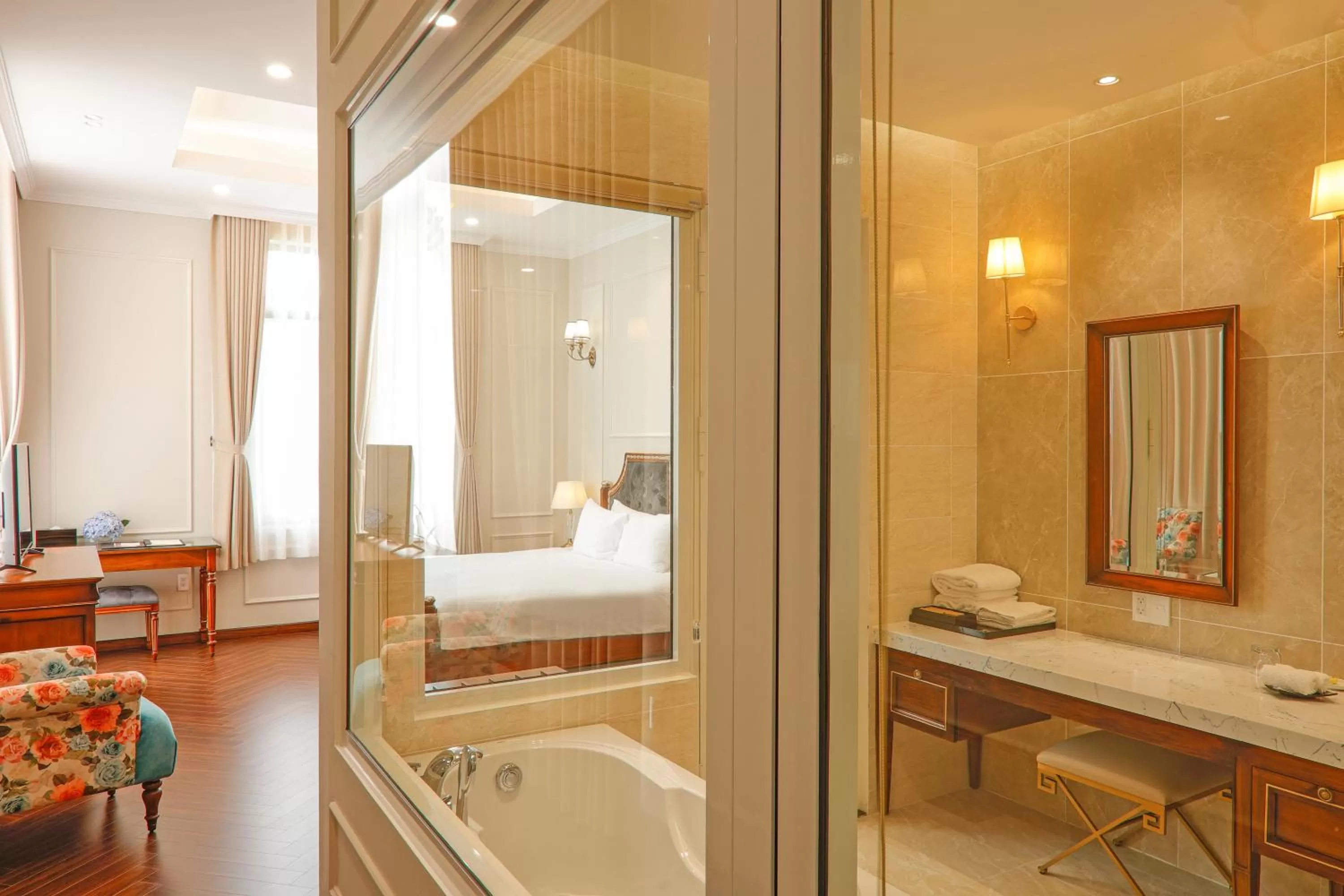Bathroom, Bed in Dalat Edensee Lake Resort & Spa