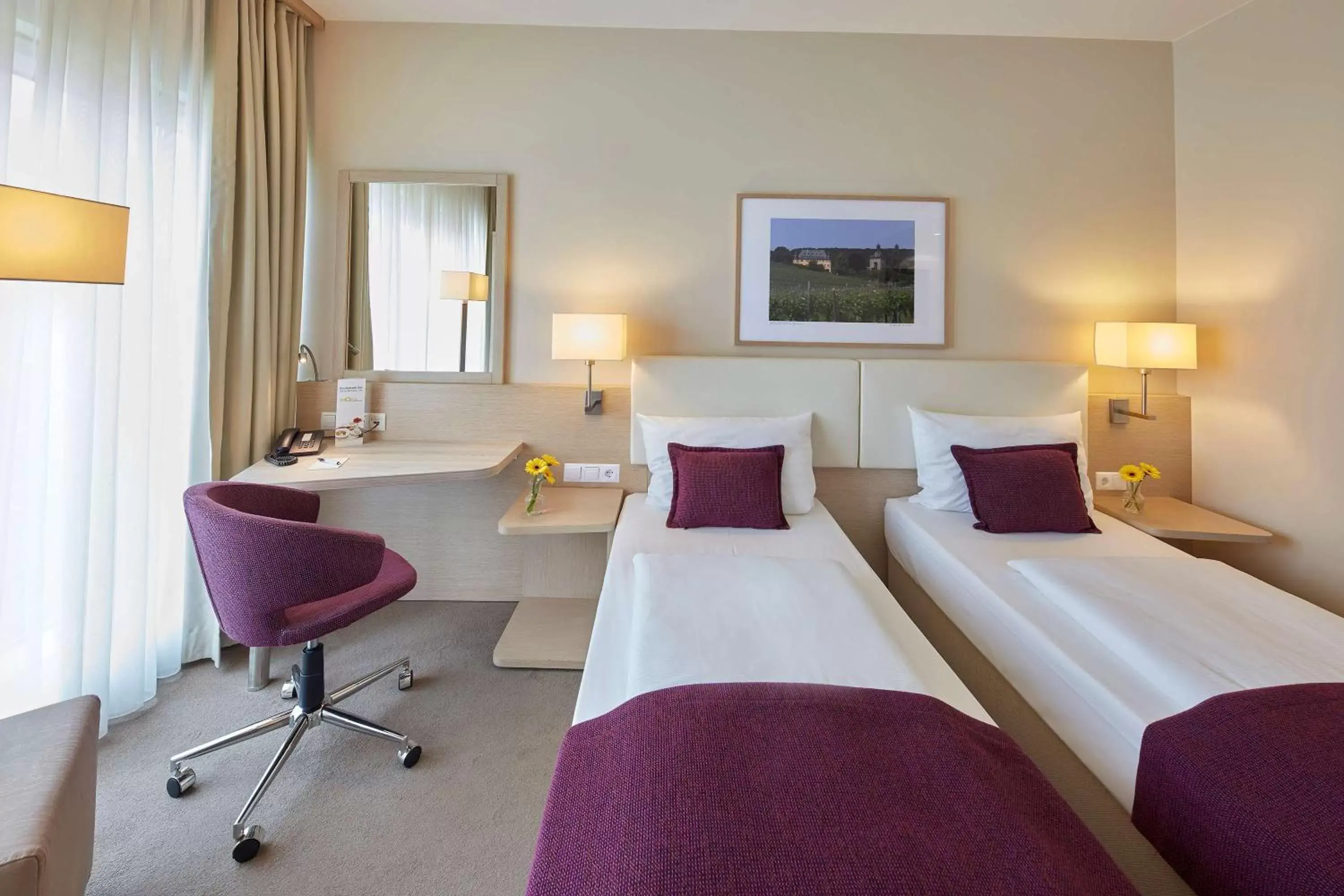 Photo of the whole room, Bed in GHOTEL hotel & living Koblenz Photo of the whole room, Bed in GHOTEL hotel & living Koblenz