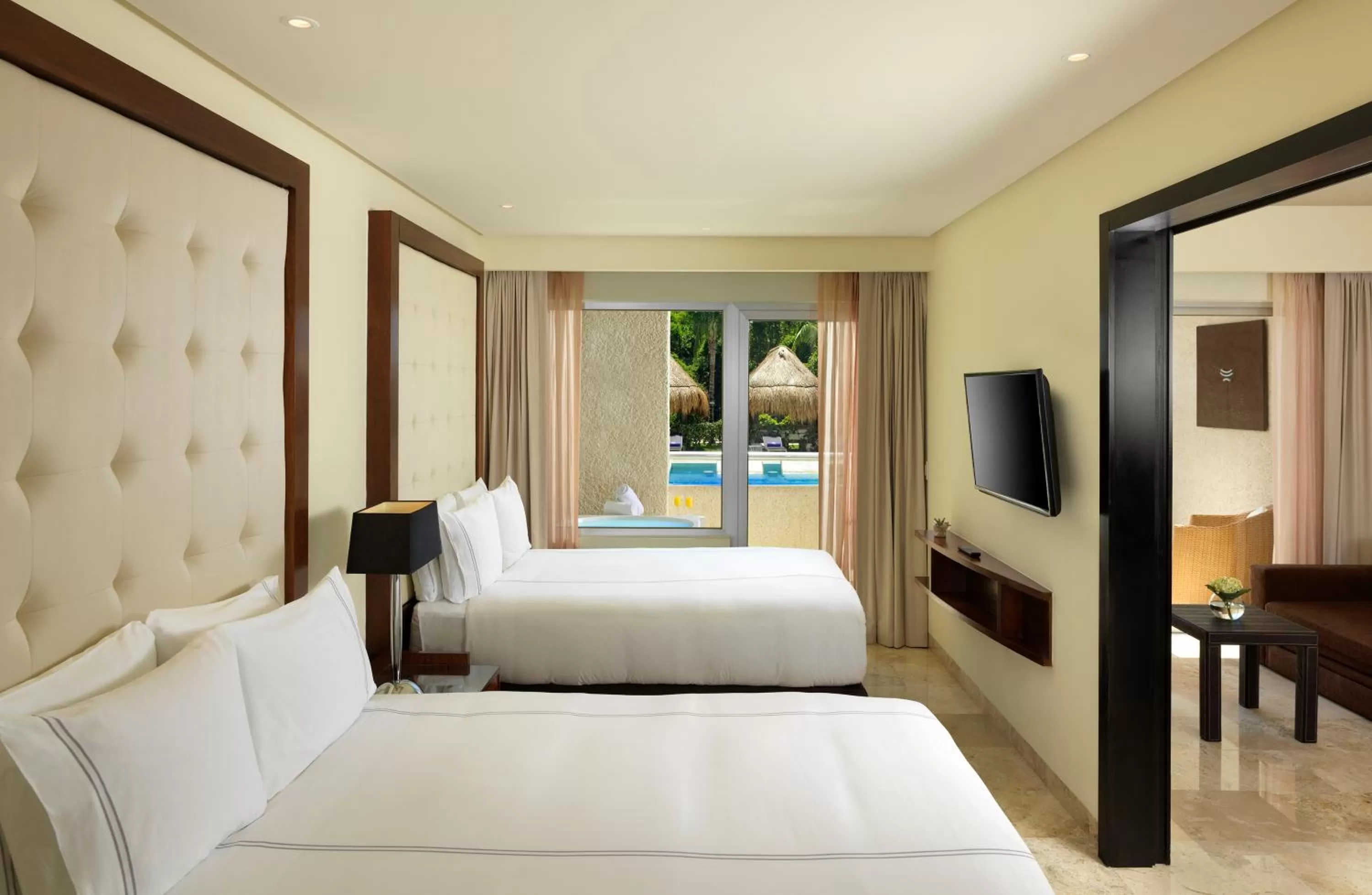 Bedroom, Bed in Paradisus La Perla - Adults Only - Riviera Maya - All Inclusive