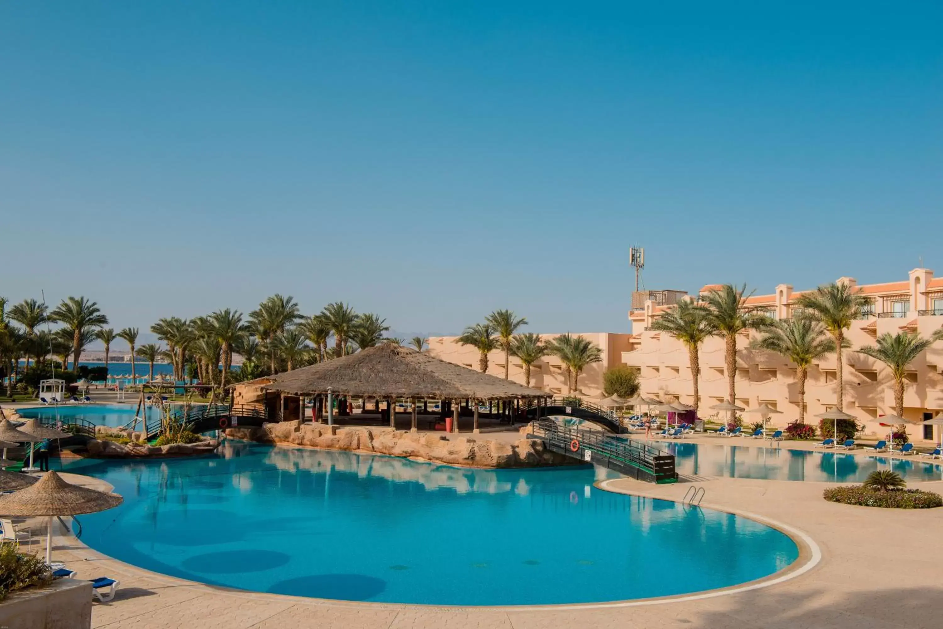 Pool view, Swimming Pool in Pyramisa Beach Resort Sahl Hasheesh