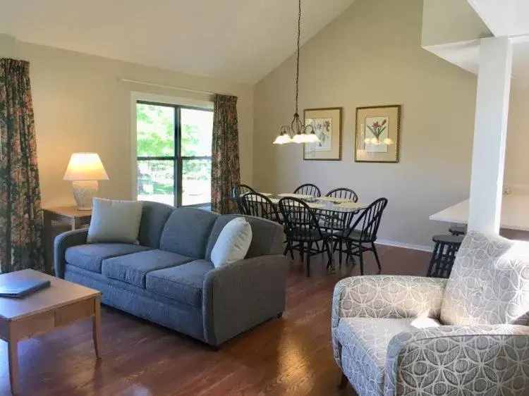 Seating Area in Pocono Mountain Villas by Exploria Resorts
