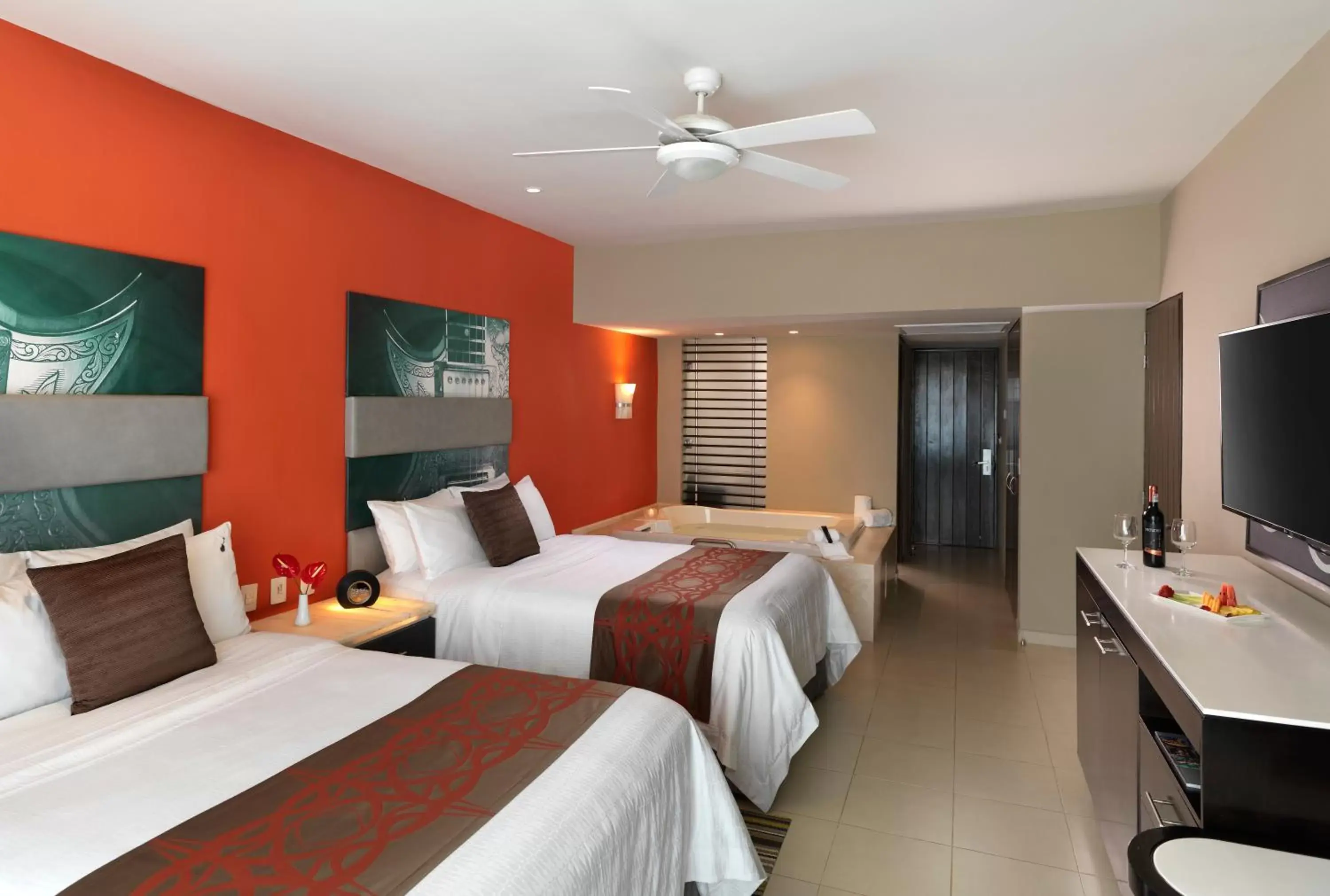 Bed in Hard Rock Hotel Vallarta All Inclusive