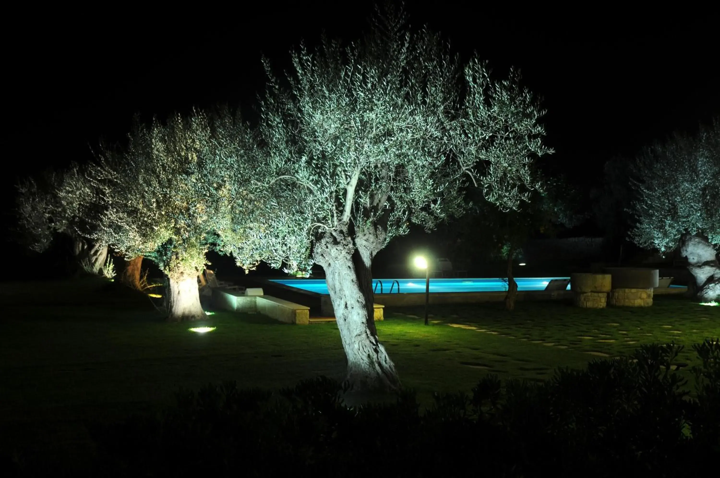 Night, Garden in Torre Don Virgilio Country Hotel