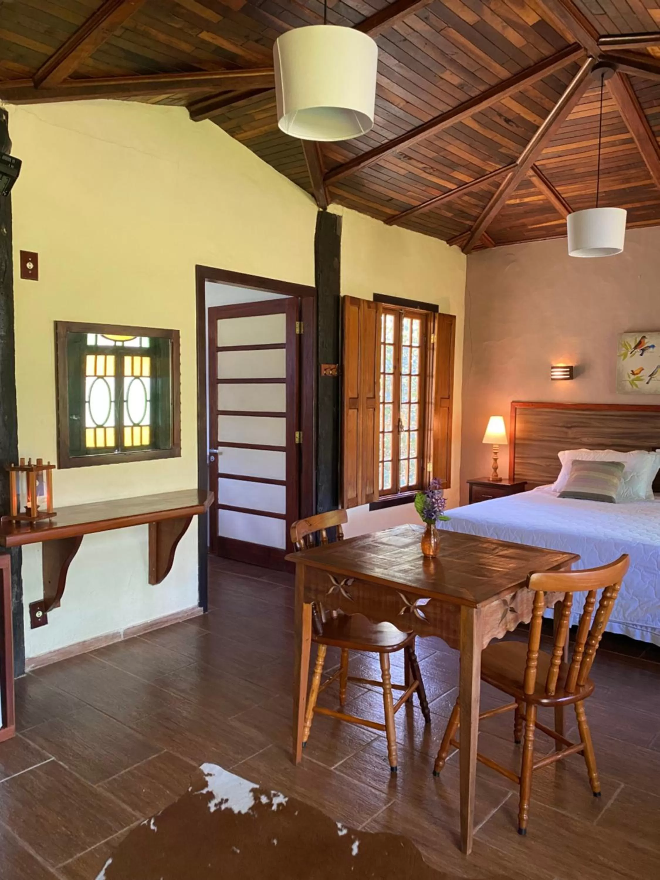 View (from property/room), Bed in Hotel Santa Esmeralda