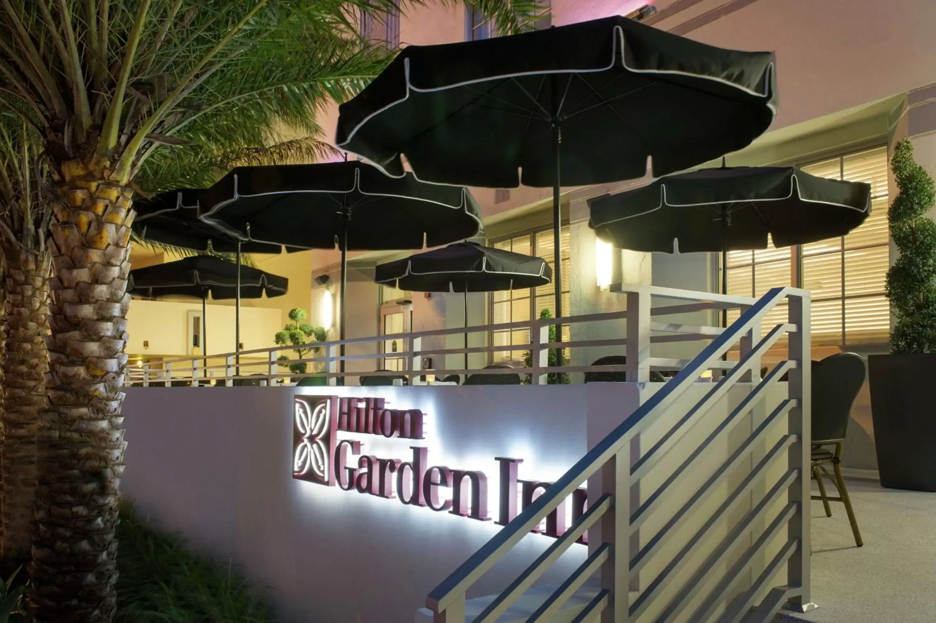 Patio in Hilton Garden Inn Miami South Beach