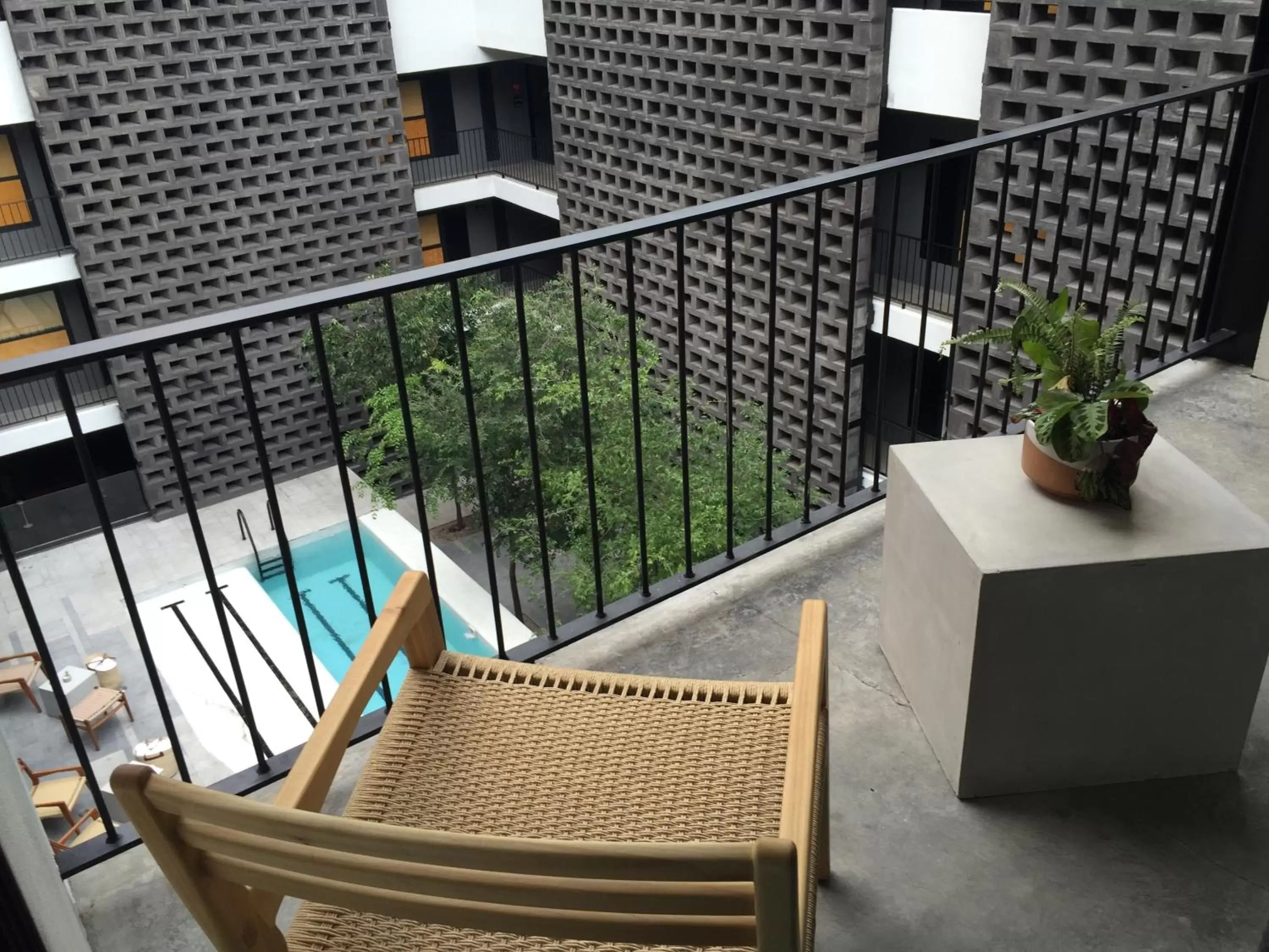 Pool view, Balcony/Terrace in Hotel Carlota