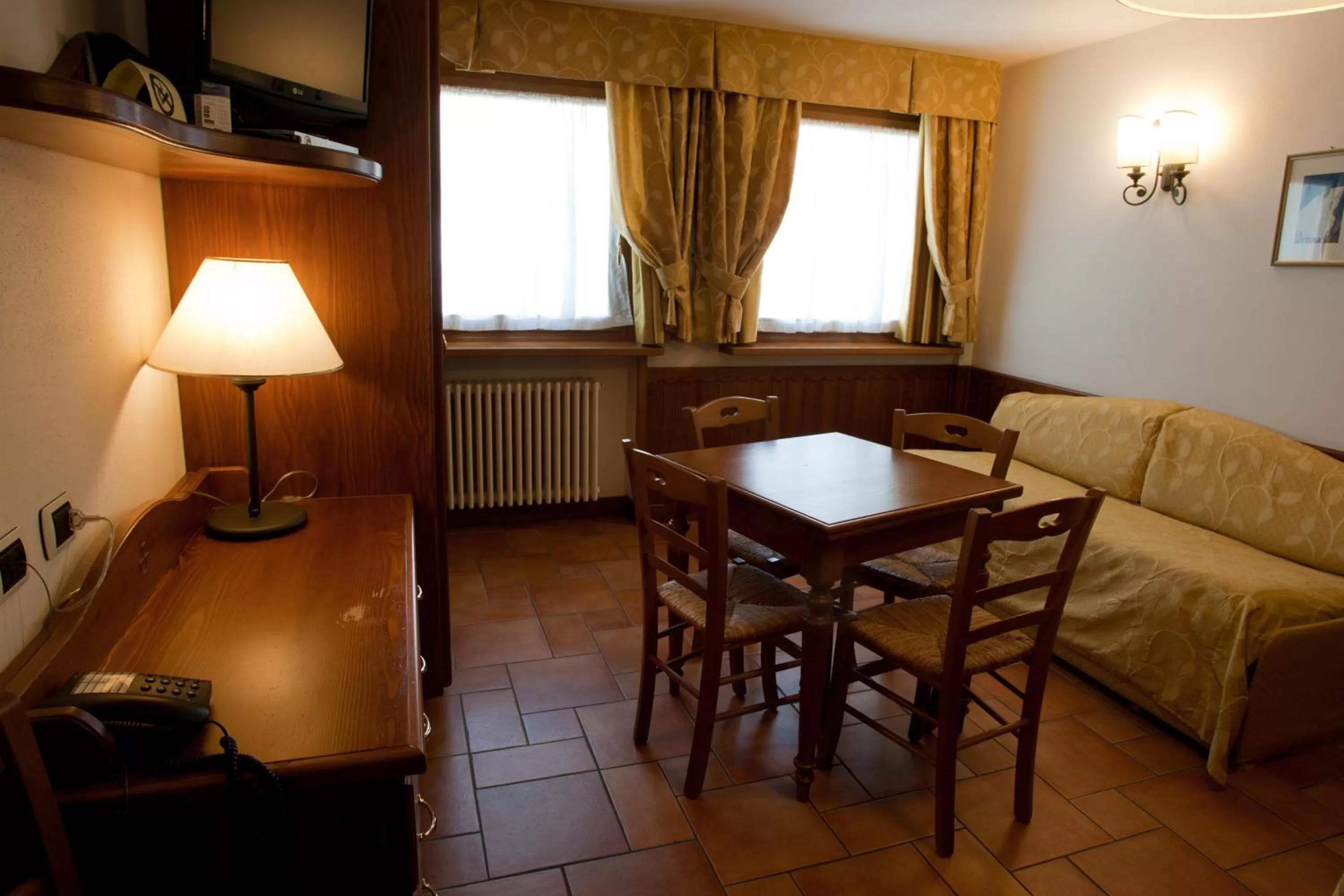 Living room in Residence Le Grand Chalet