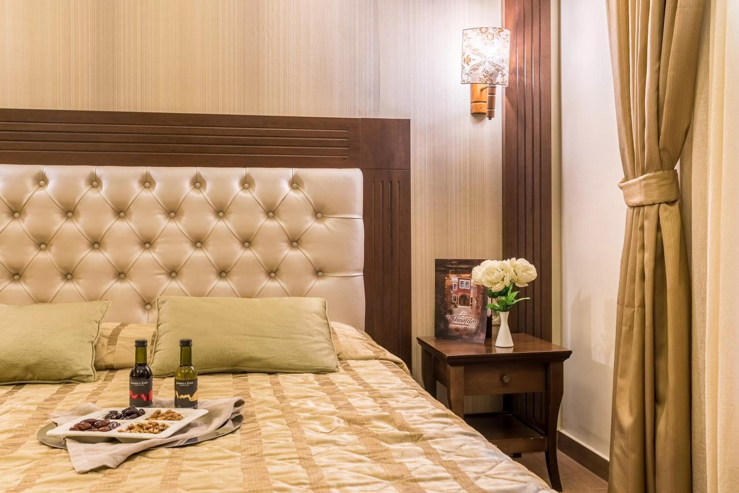 Bed in Theofilos Paradise Boutique Hotel