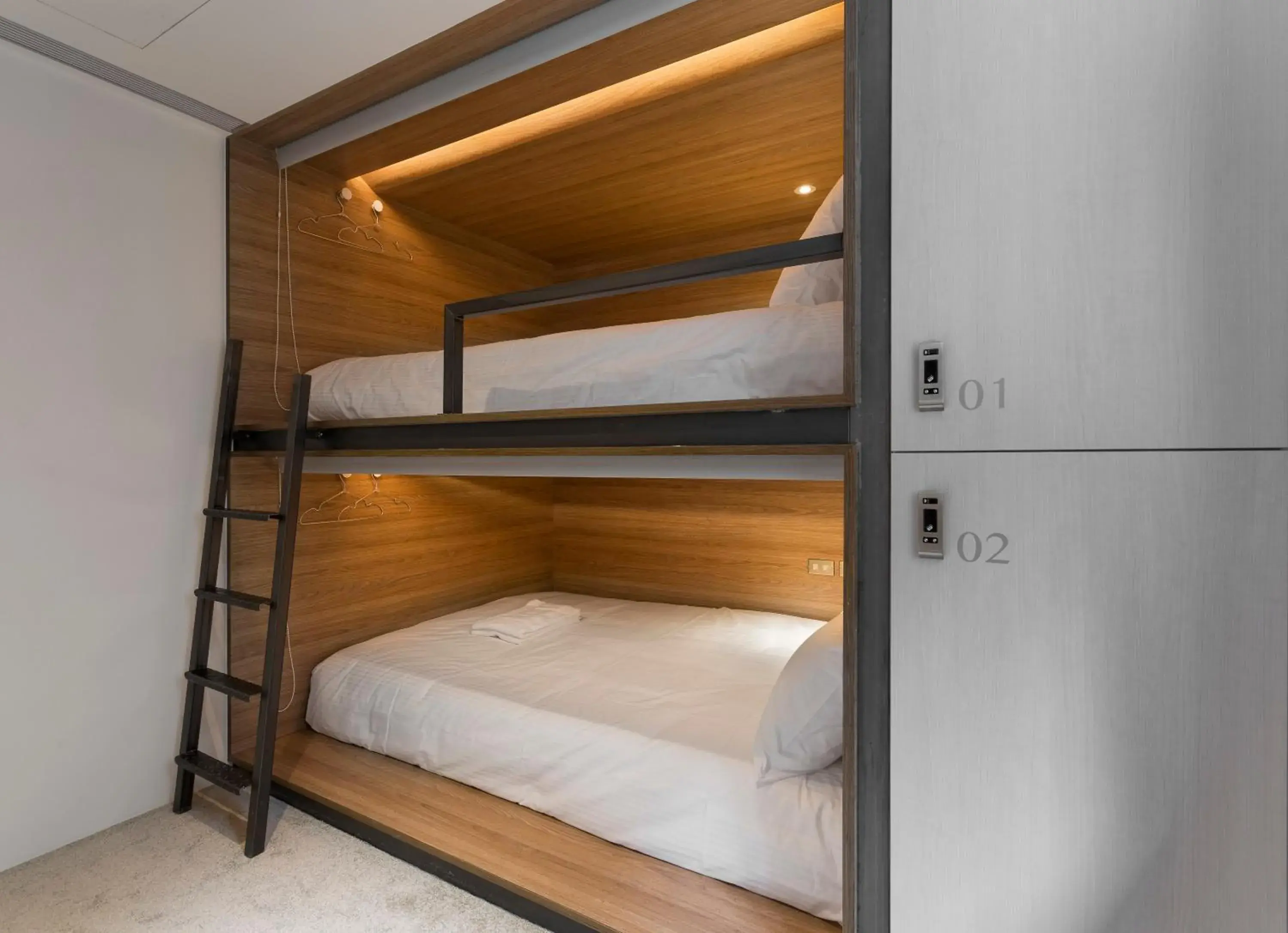 bunk bed in Bouti City Capsule Inn