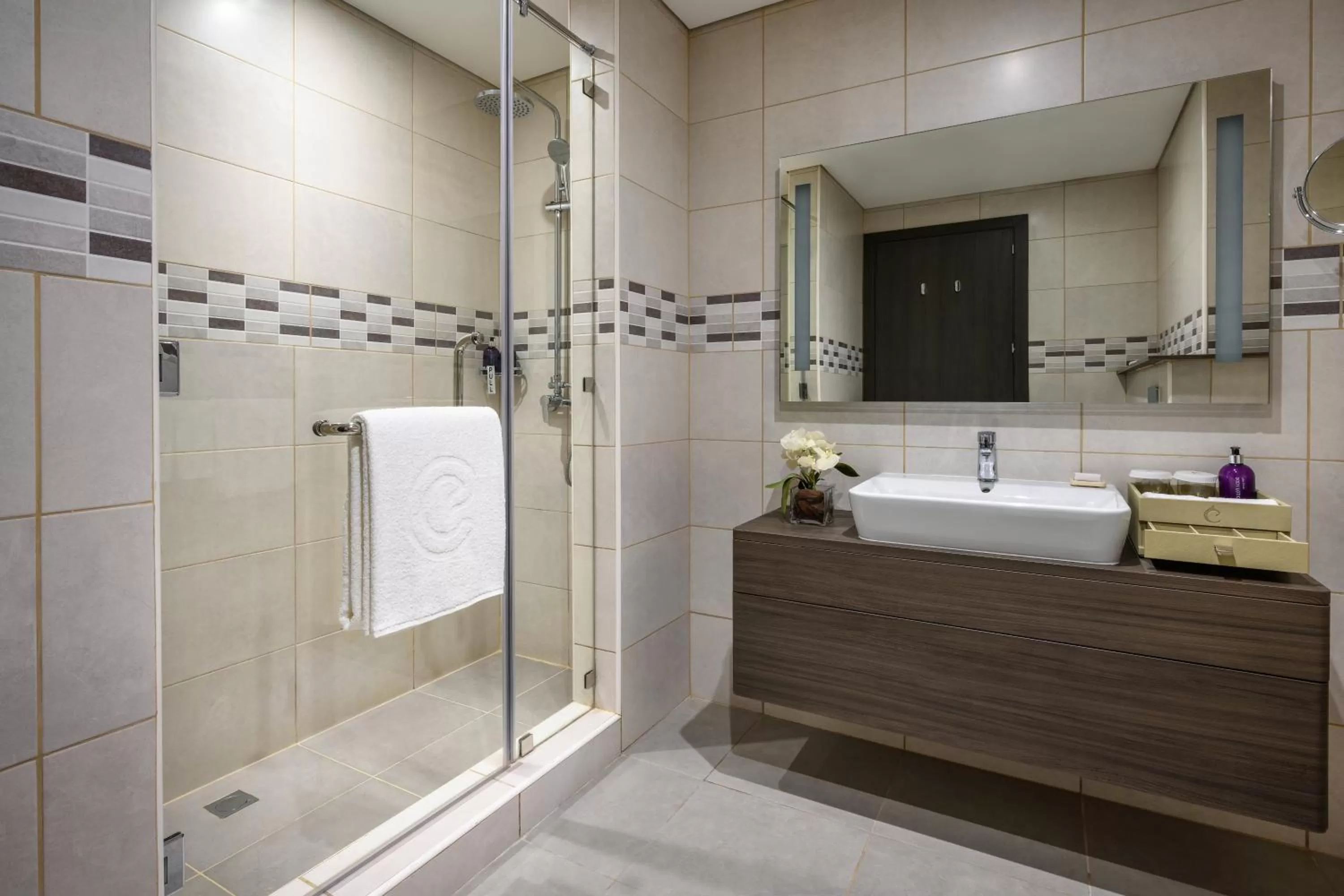 Shower in Centara West Bay Hotel & Residences Doha
