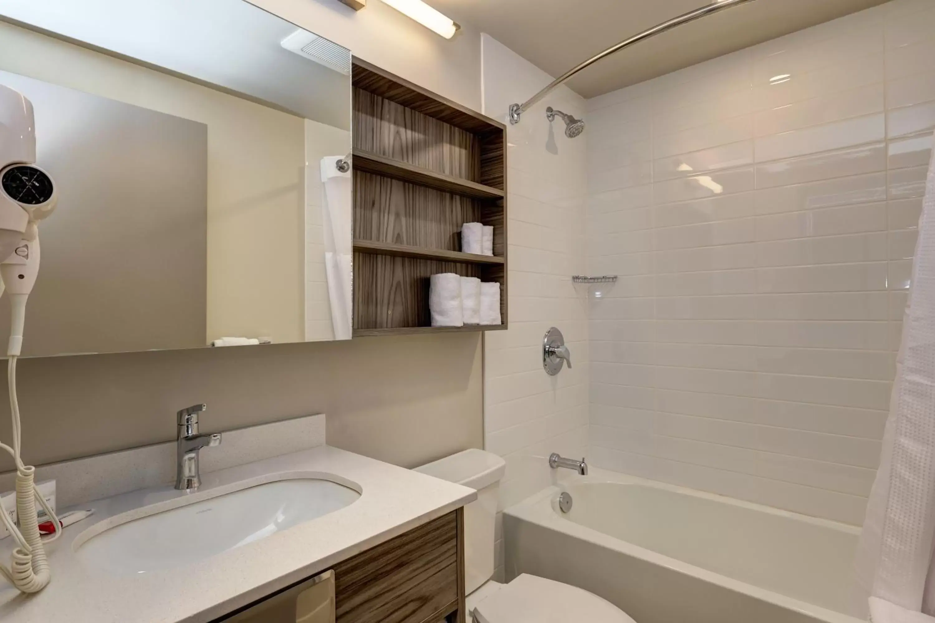 Shower, Bathroom in Microtel Inn & Suites by Wyndham Kanata Ottawa West