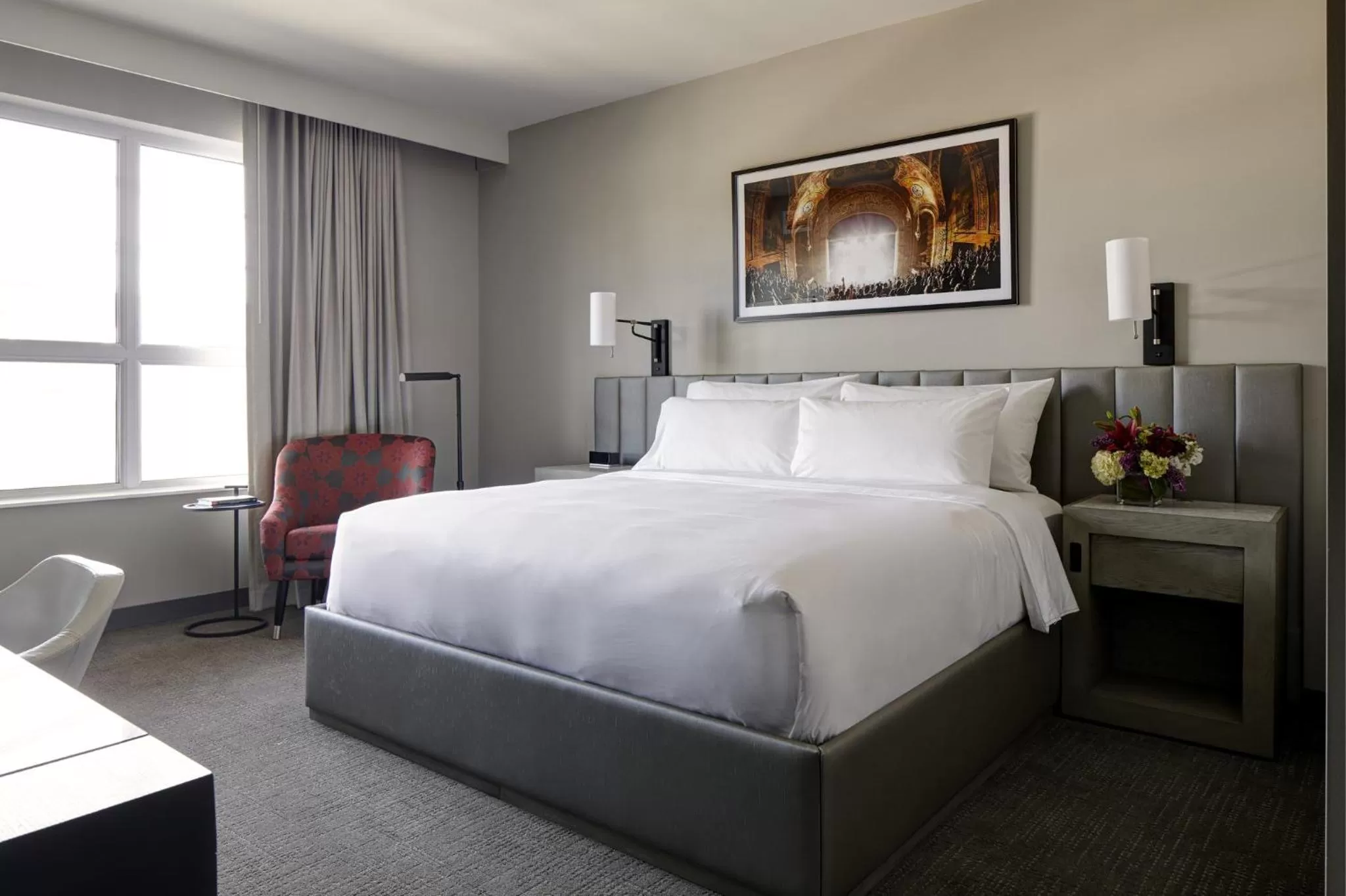 Classic King Mobility- and Hearing-Accessible Guest Room With Roll-in Shower in Archer Hotel Seattle/Redmond