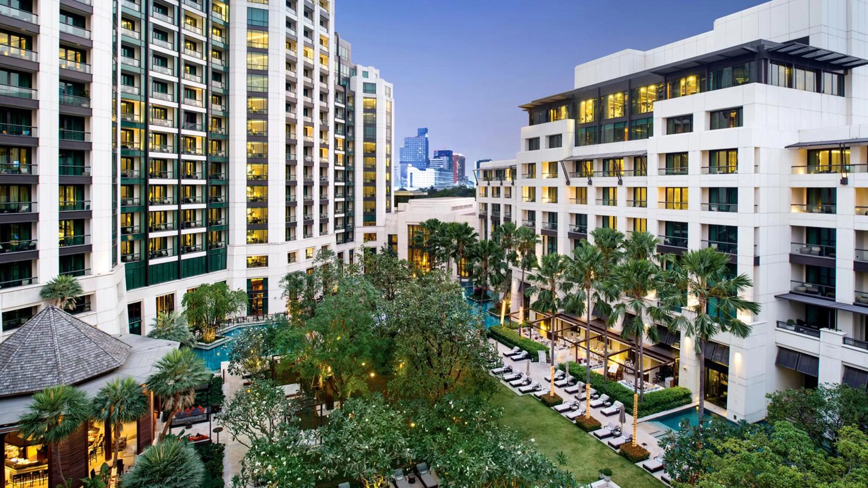 Garden view in Siam Kempinski Hotel Bangkok