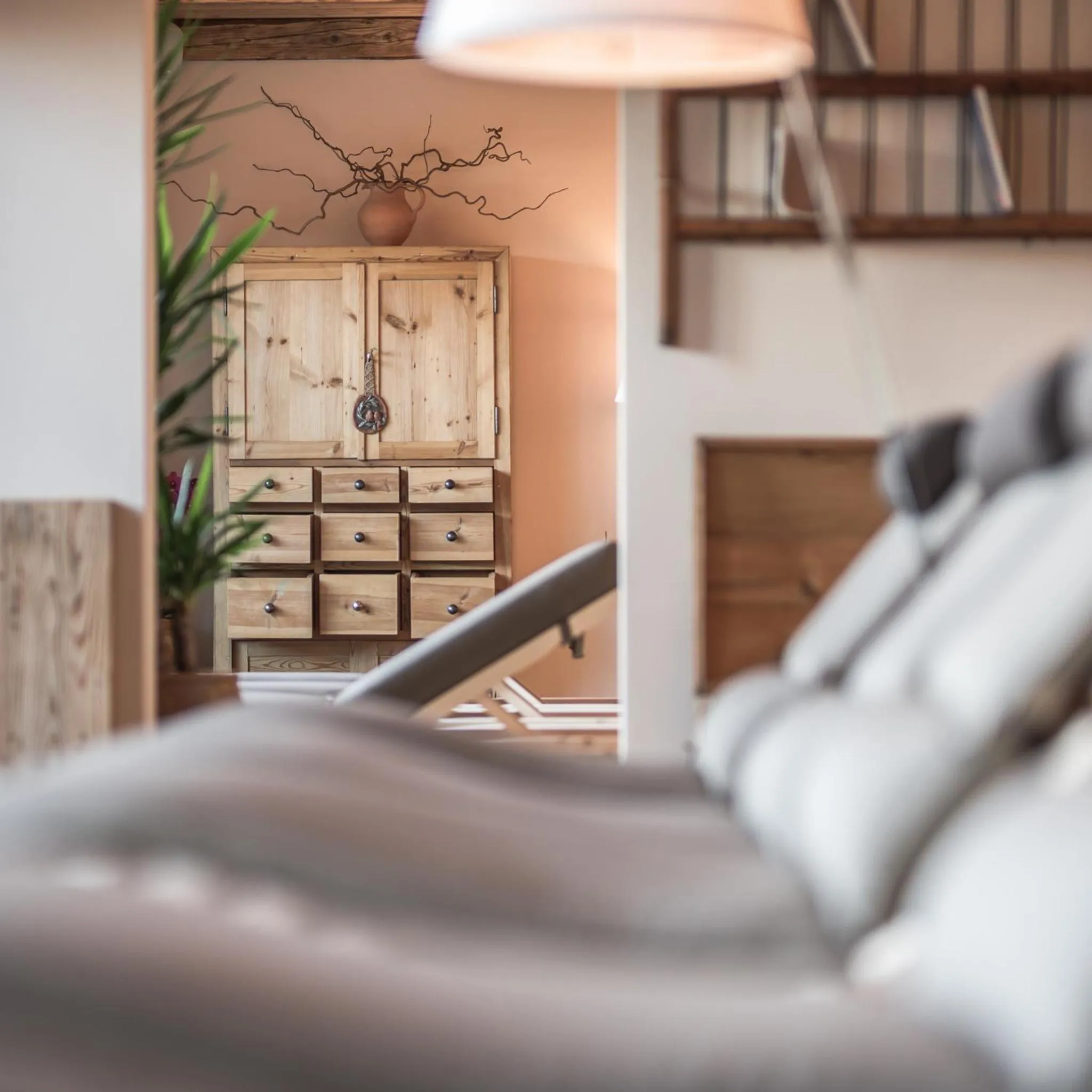 Sauna, Bed in Hotel B&B Feldmessner