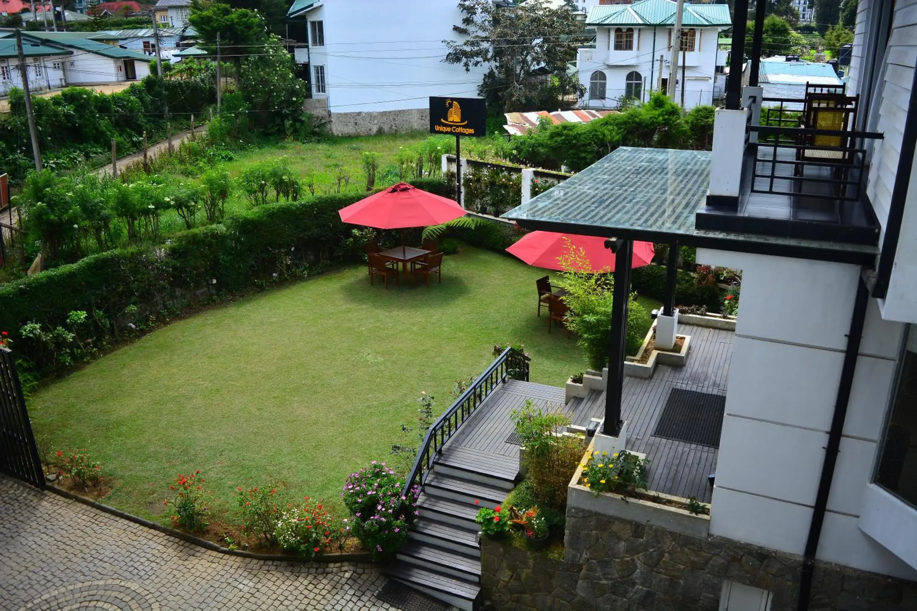 Garden view in Unique Cottages