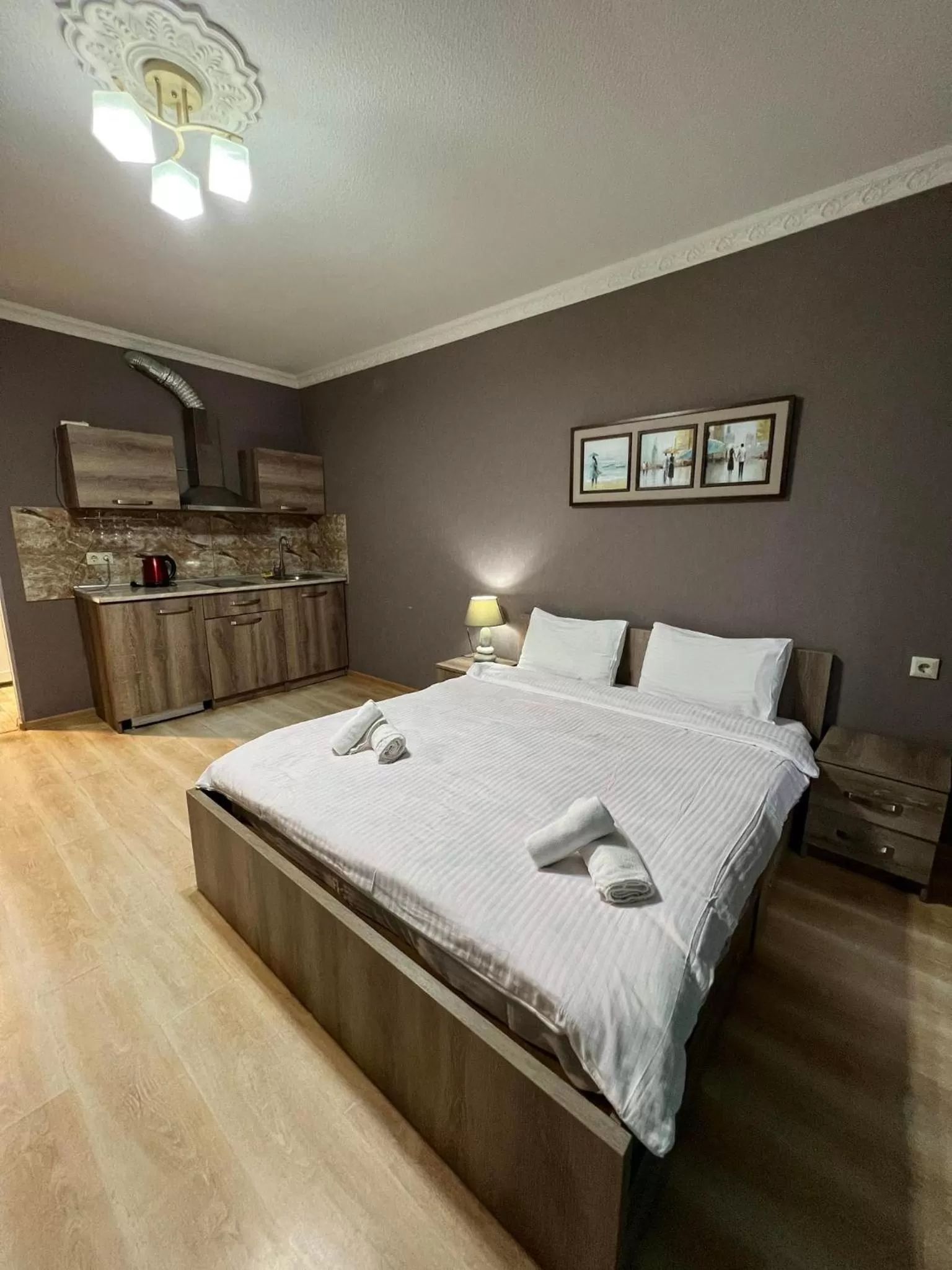 Bed in Aparthotel Holiday Lux Batumi