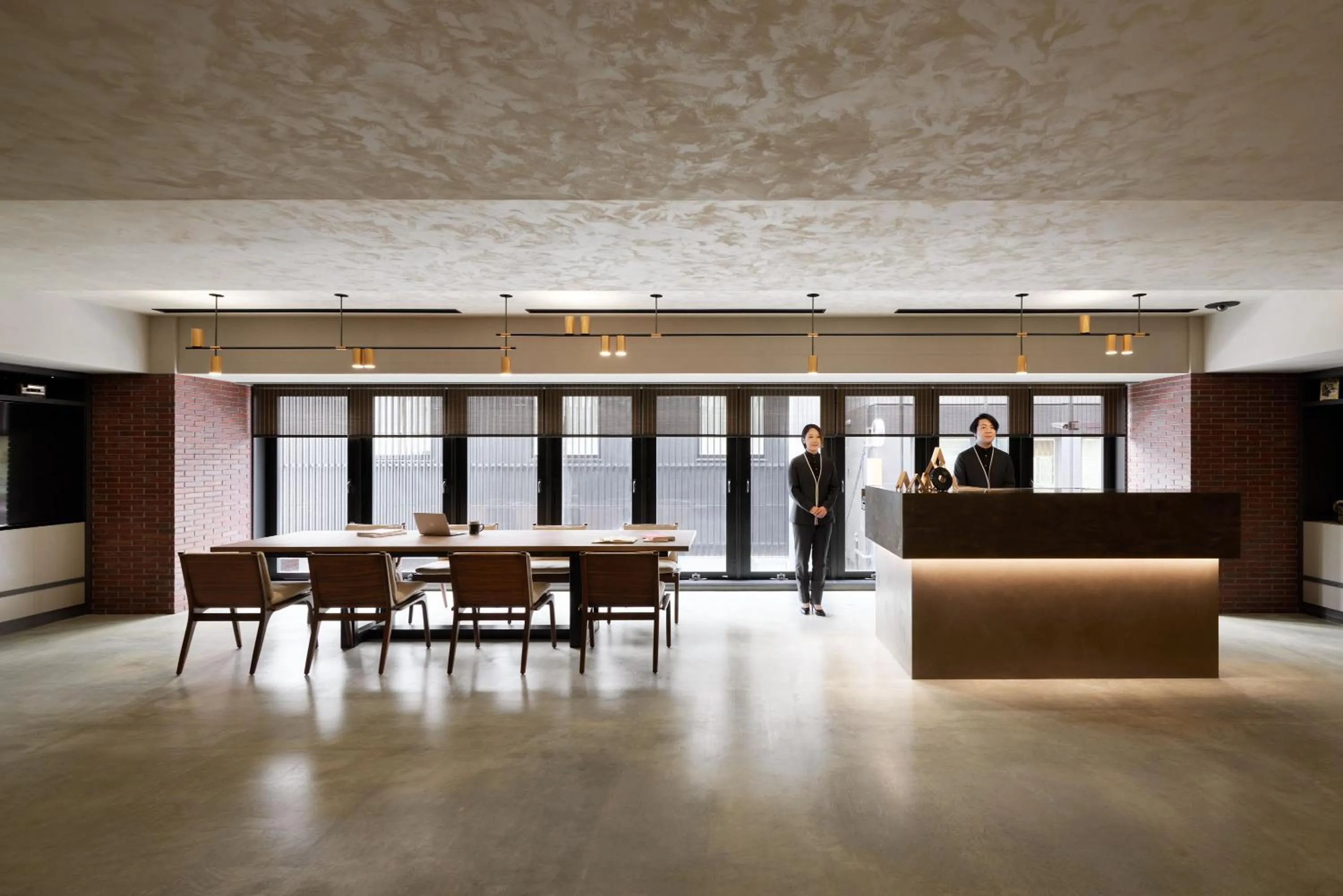 Lobby or reception in the b ginza