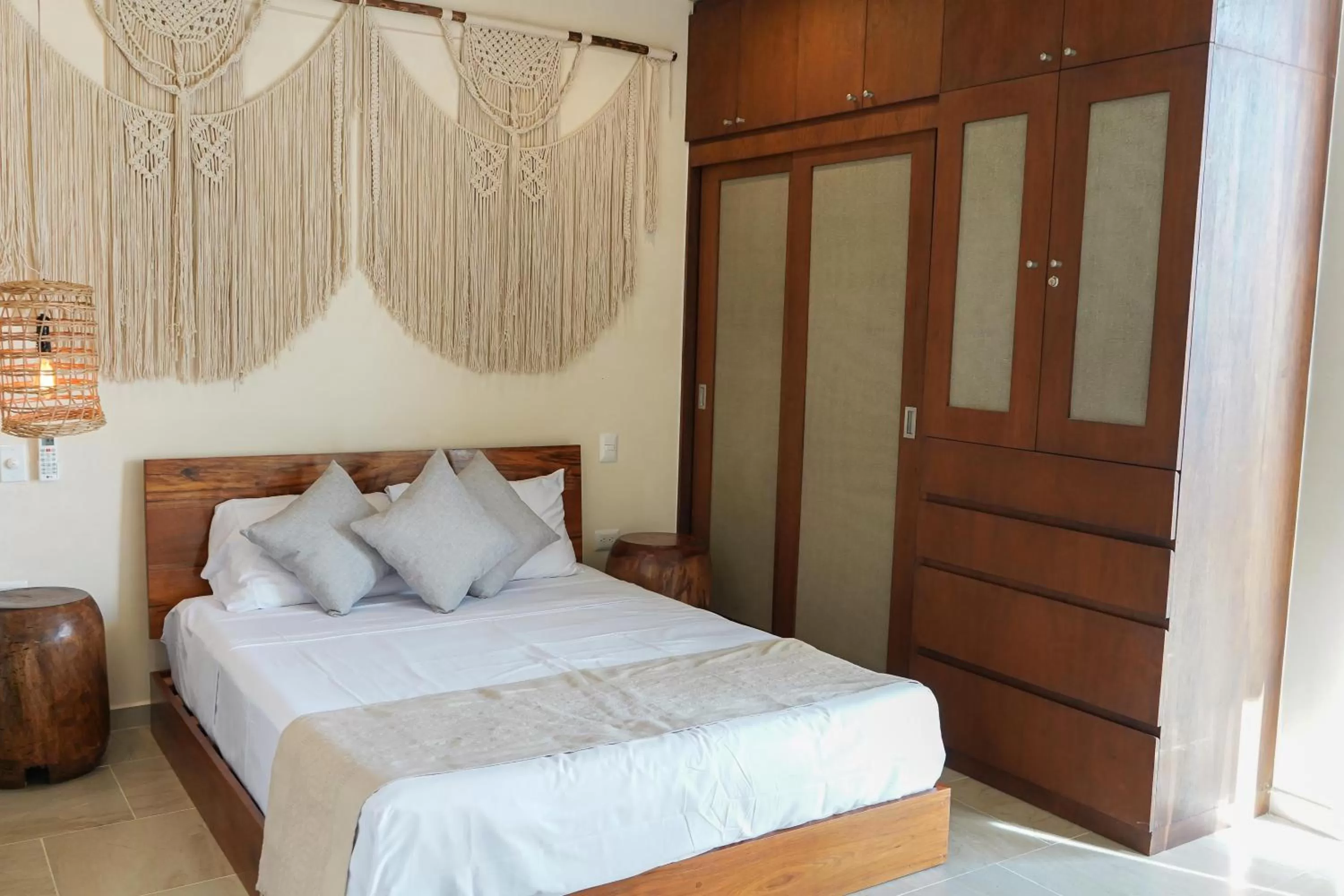 Bed in ARUNA TULUM-Luxury Studios & Apartments