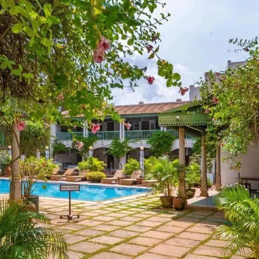 Swimming pool in The Bangala Chettinad