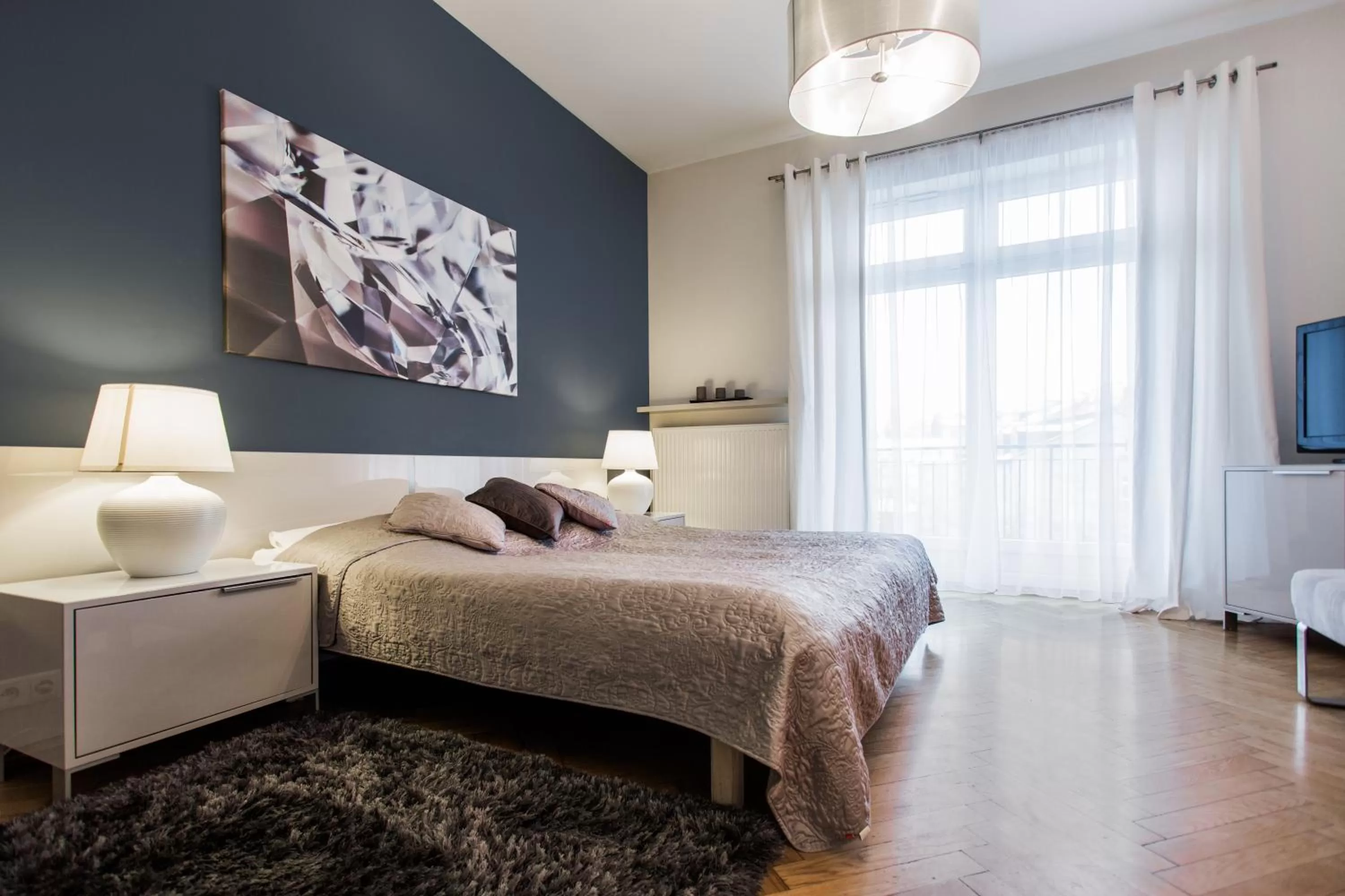 Bedroom, Bed in 4Seasons﻿ Apartments Cracow