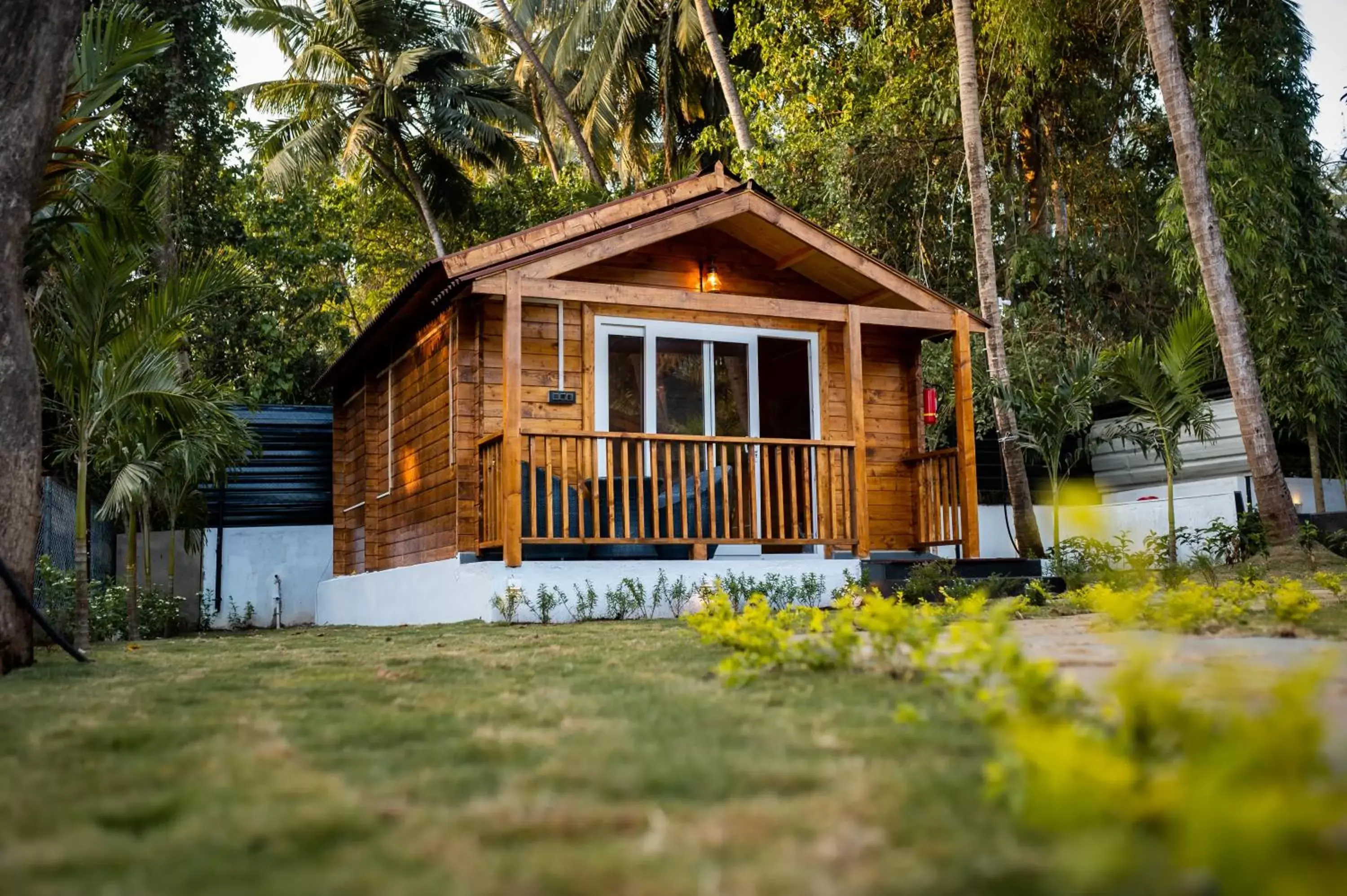 Tropical Chalet with bathtub River View in Tranquill Riverside Luxury Cottages With Bathtub, Candolim Tropical Chalet with bathtub River View in Tranquill Riverside Luxury Cottages With Bathtub, Candolim