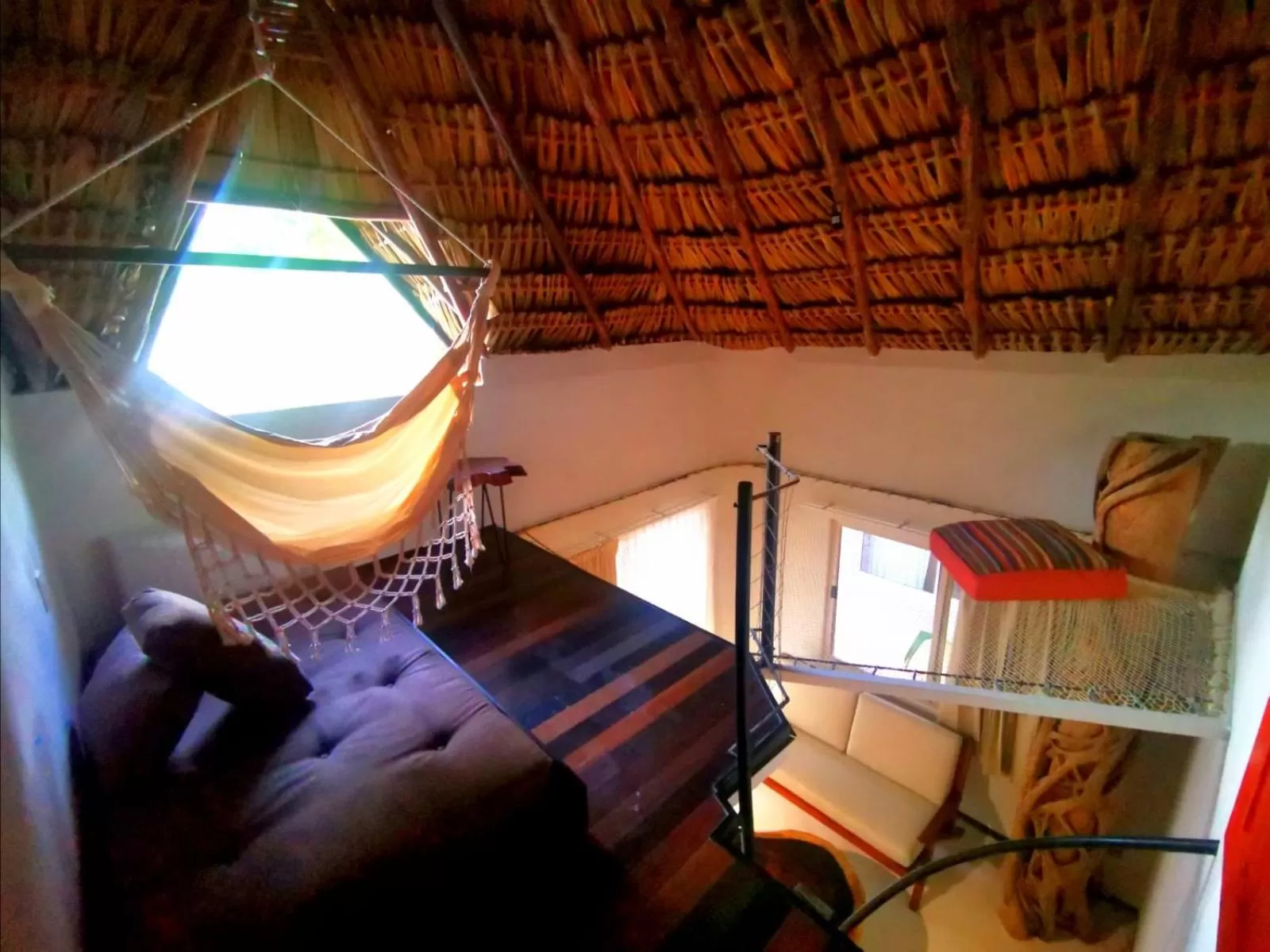 Living room, Bed in Hotel Circulo Bacalar