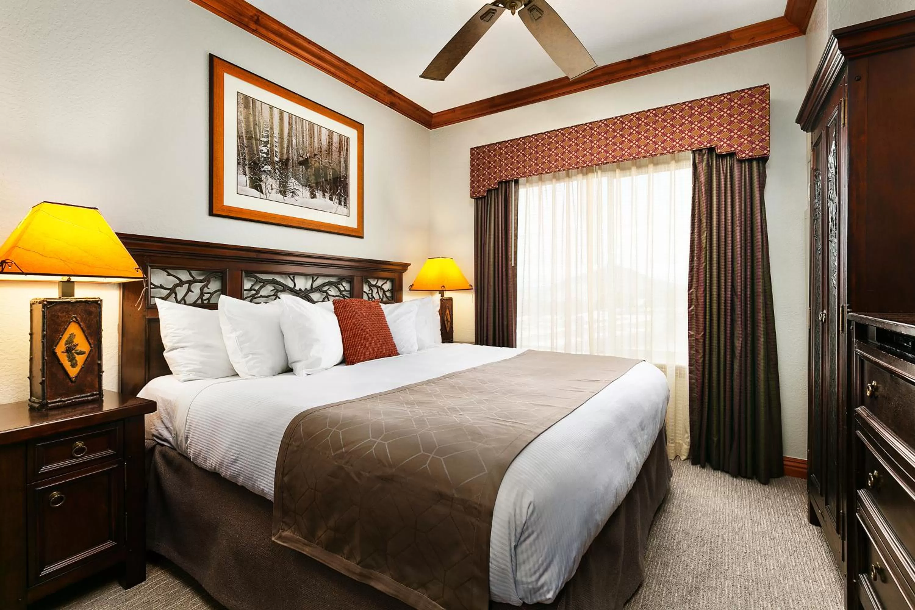 Bed in Condos at Canyons Resort by White Pines