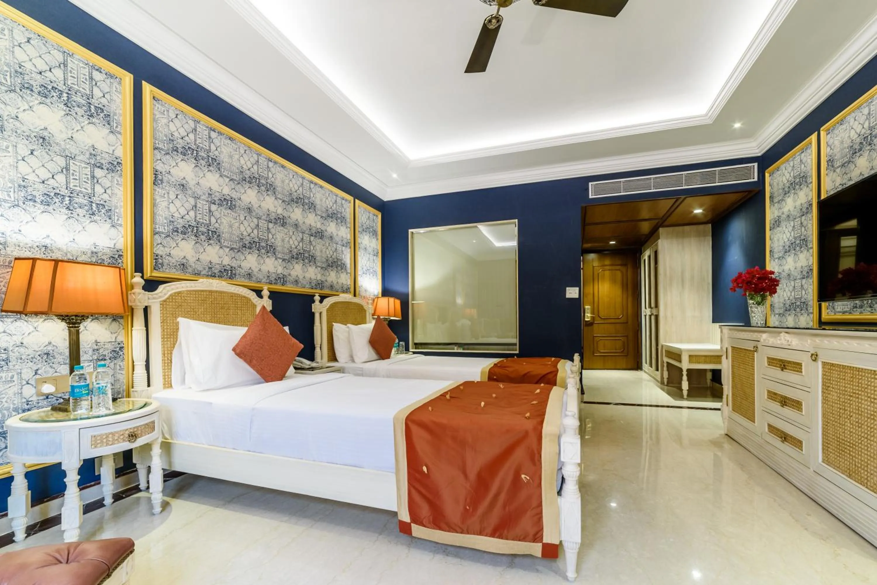 Bed in Fort Rajwada,Jaisalmer