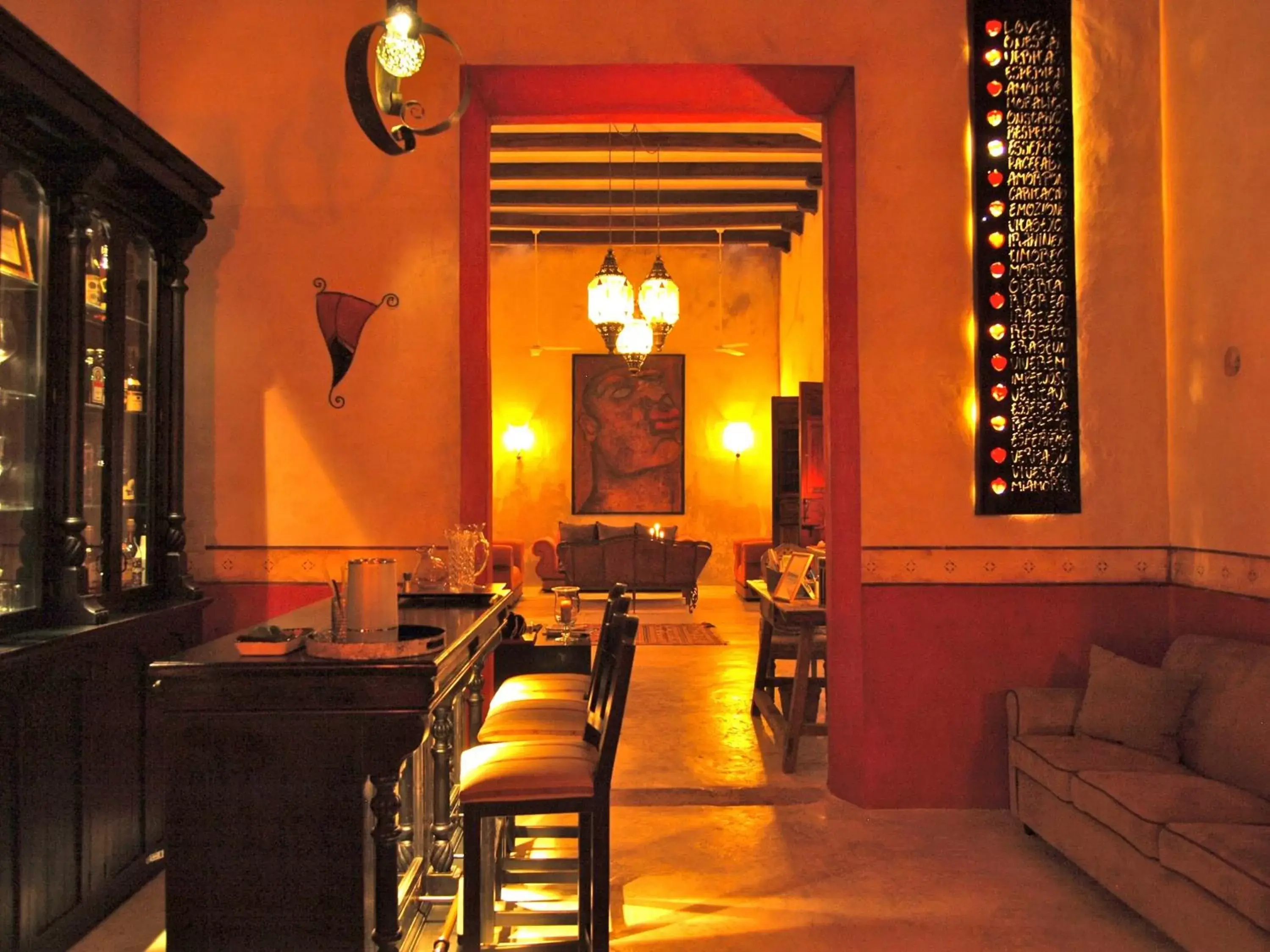 Lounge or bar, Restaurant/Places to Eat in Hacienda Sacnicte