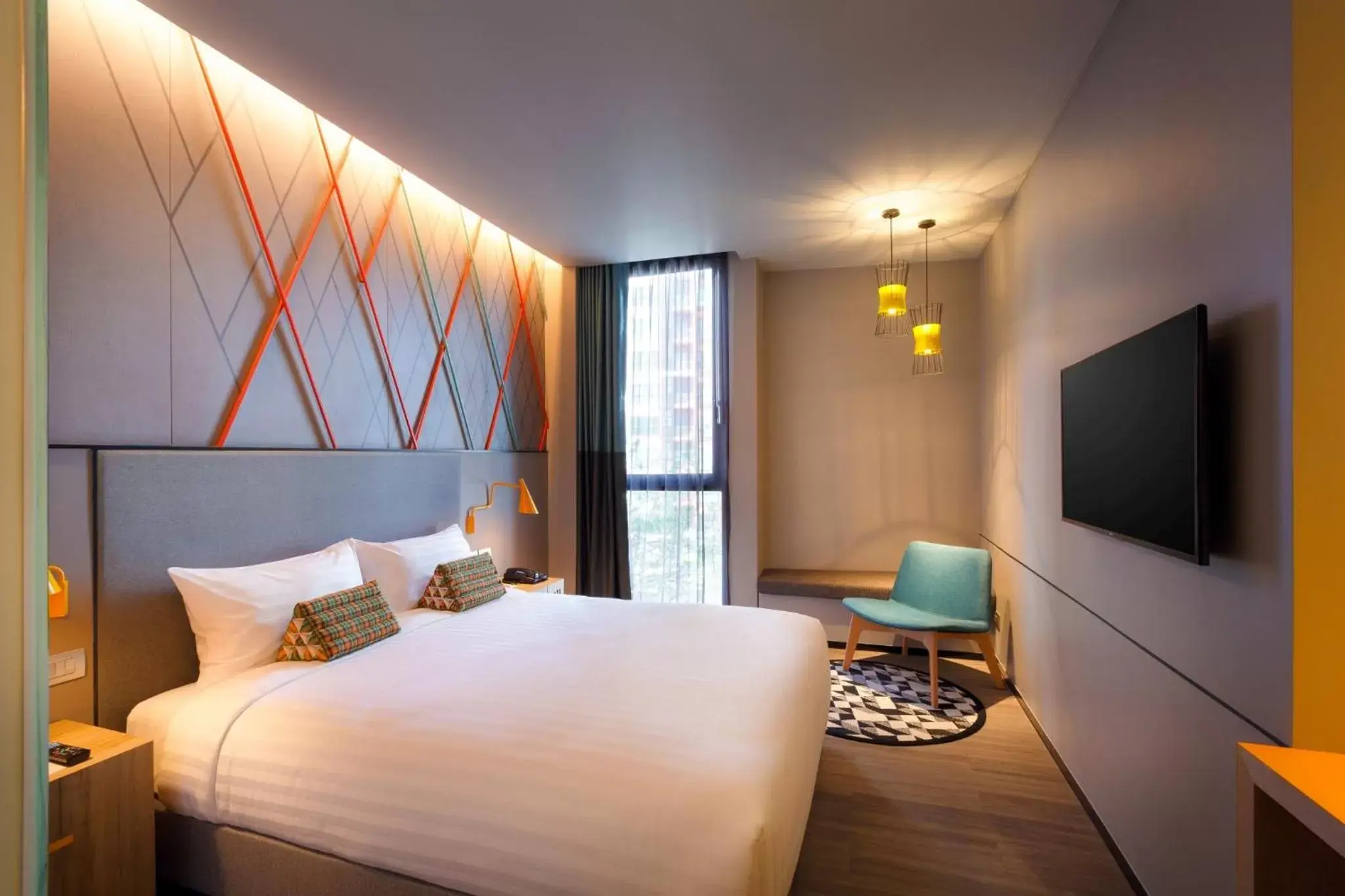 Bed in ibis Styles Bangkok Sukhumvit Phra Khanong