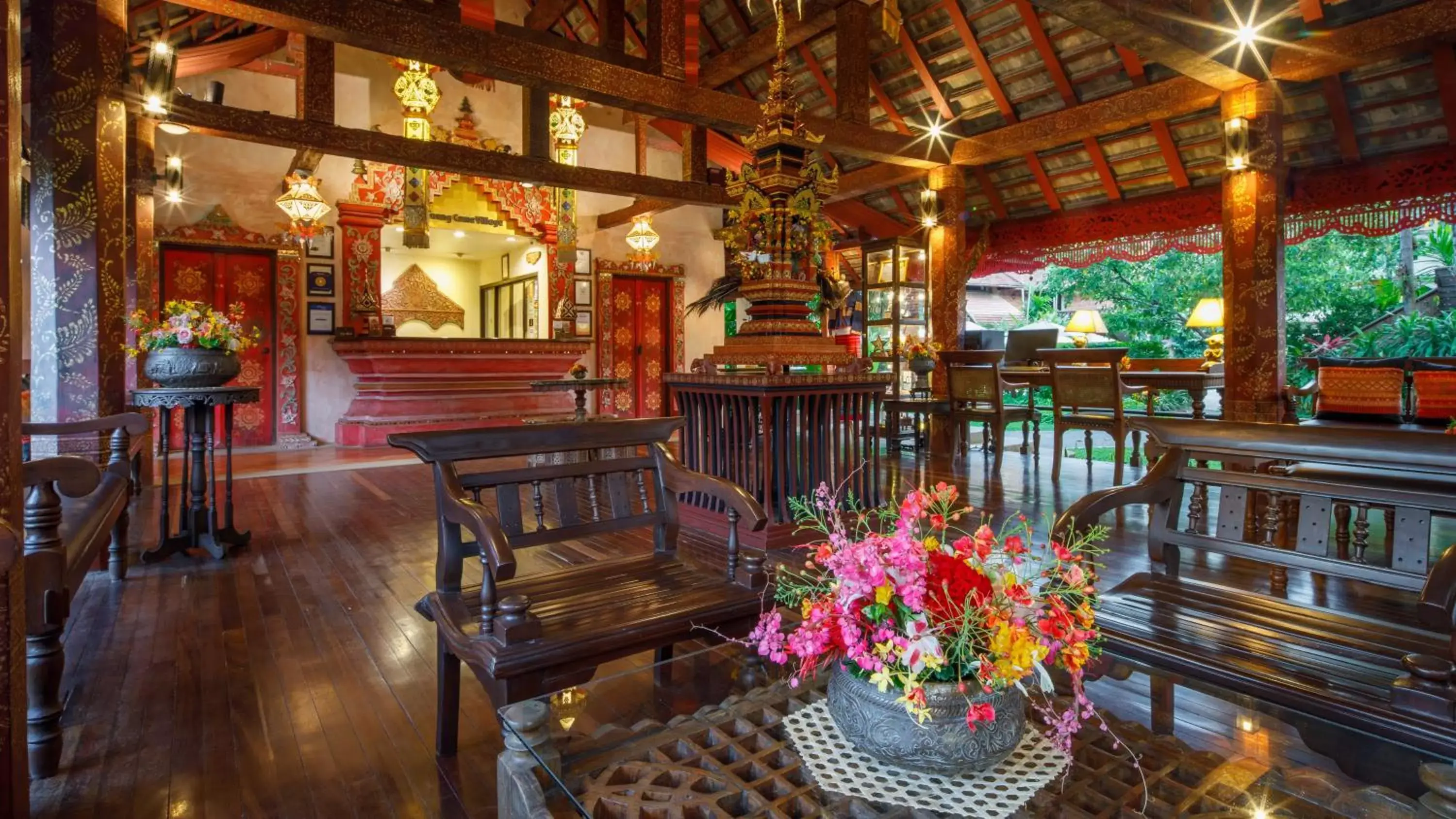 Lobby or reception, Restaurant/Places to Eat in Yaang Come Village Hotel - SHA Extra Plus