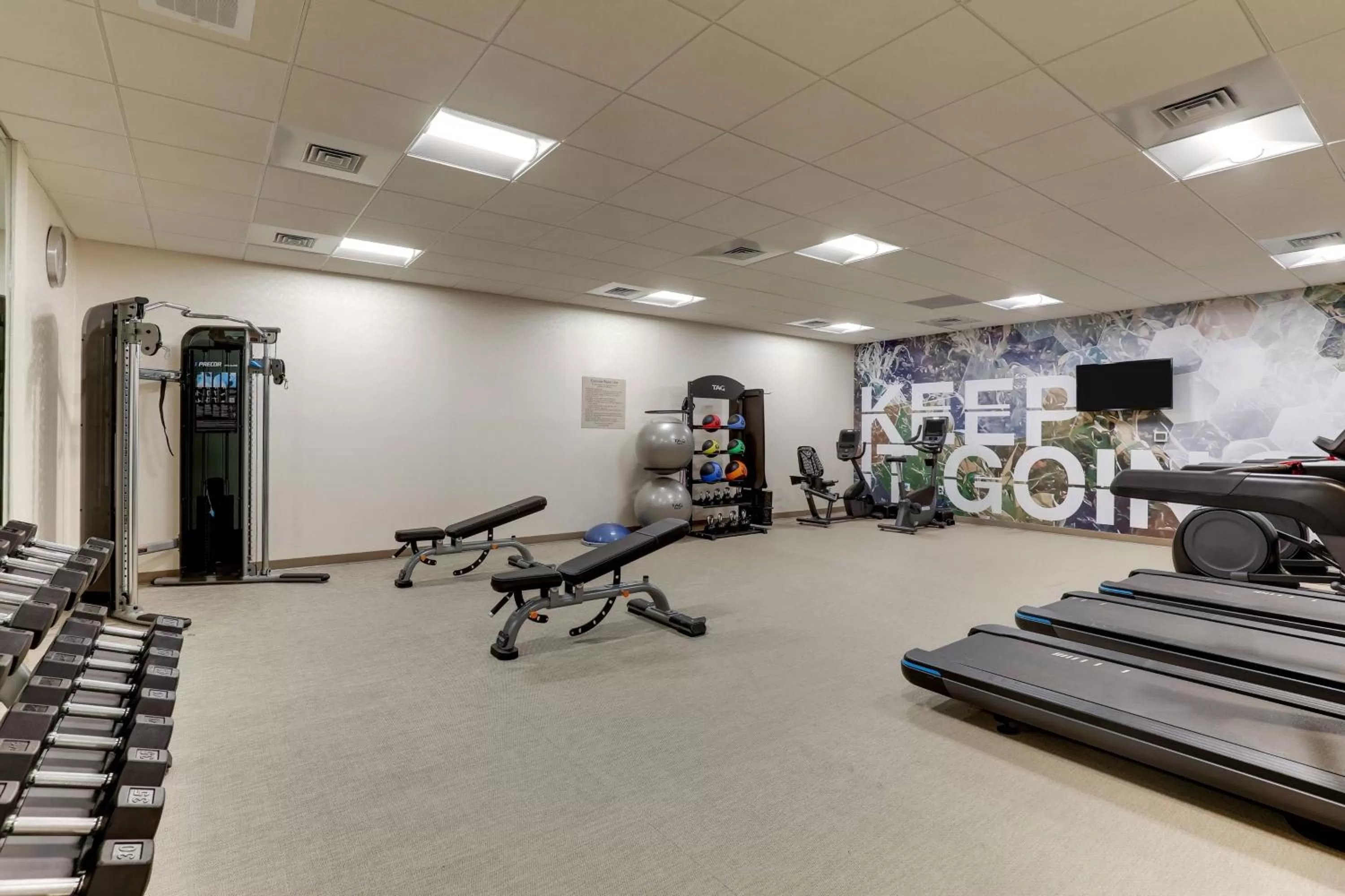 Fitness centre/facilities in SpringHill Suites by Marriott Cheraw