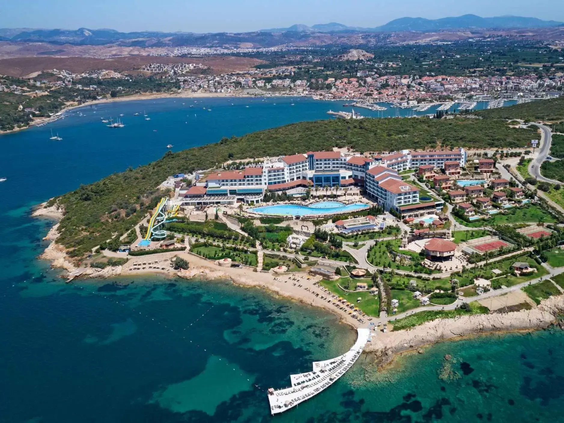 Bird's eye view in Royal Teos Thermal Resort Clinic & Spa - Halal Hotel Bird's eye view in Royal Teos Thermal Resort Clinic & Spa - Halal Hotel