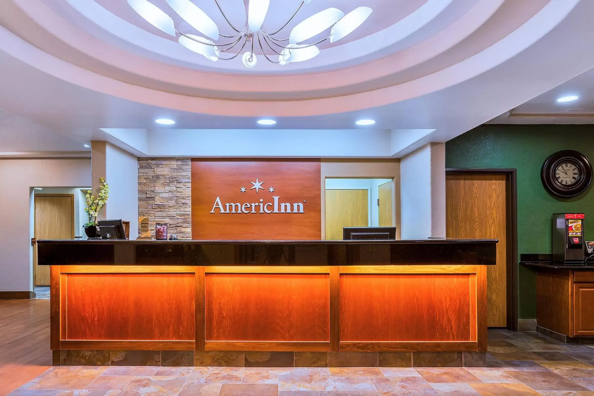 Lobby or reception in AmericInn by Wyndham Des Moines Airport Lobby or reception in AmericInn by Wyndham Des Moines Airport