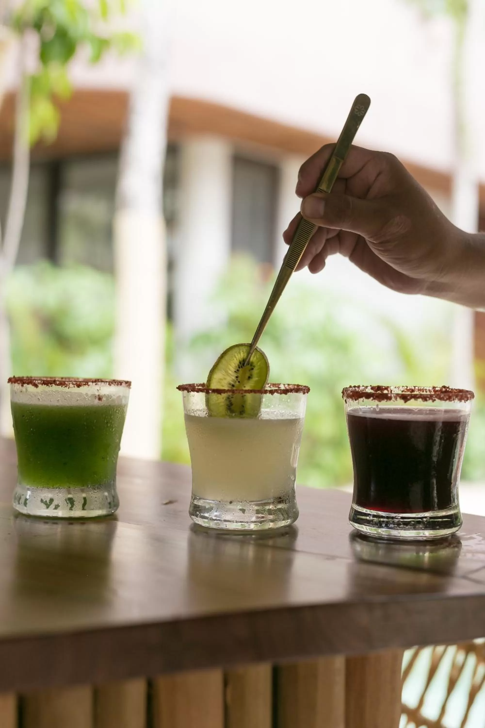 Drinks in Zereno Tulum Beach Club Access