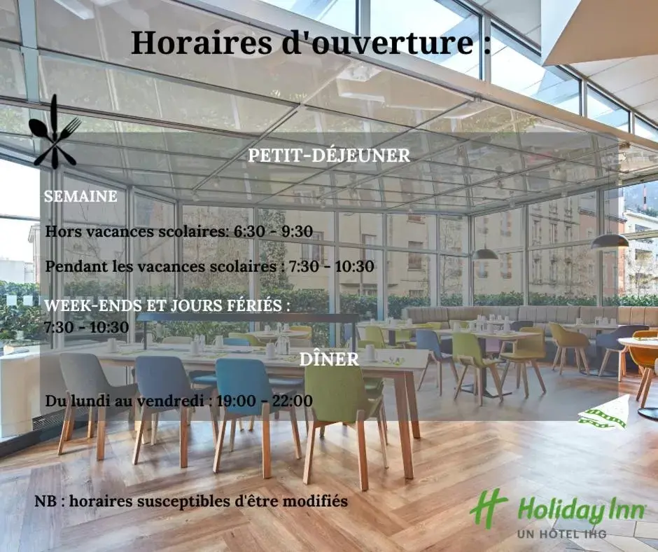 Restaurant/places to eat in Holiday Inn Clermont Ferrand Centre, an IHG Hotel