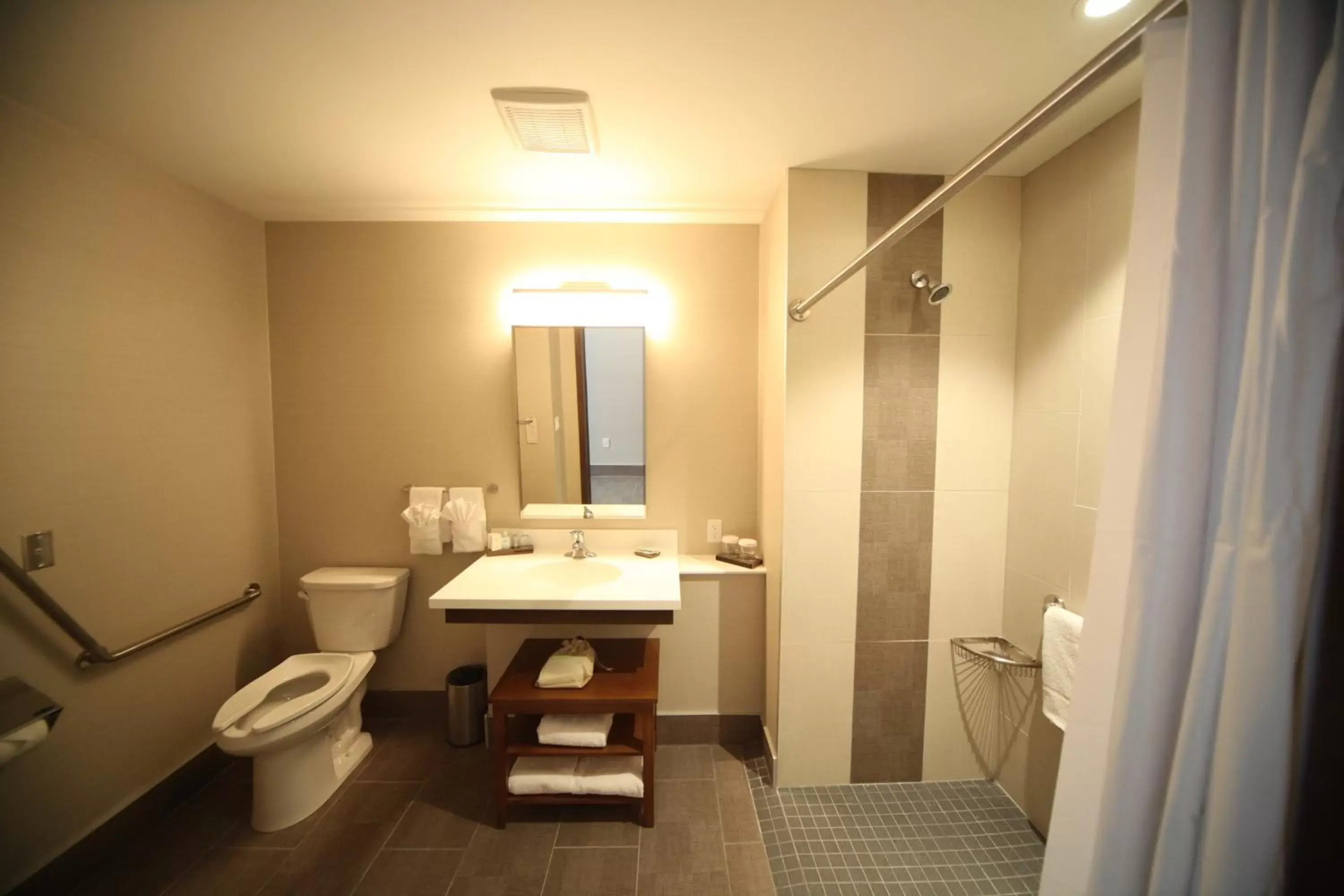 Bathroom in Wyndham Garden Edmonton Airport