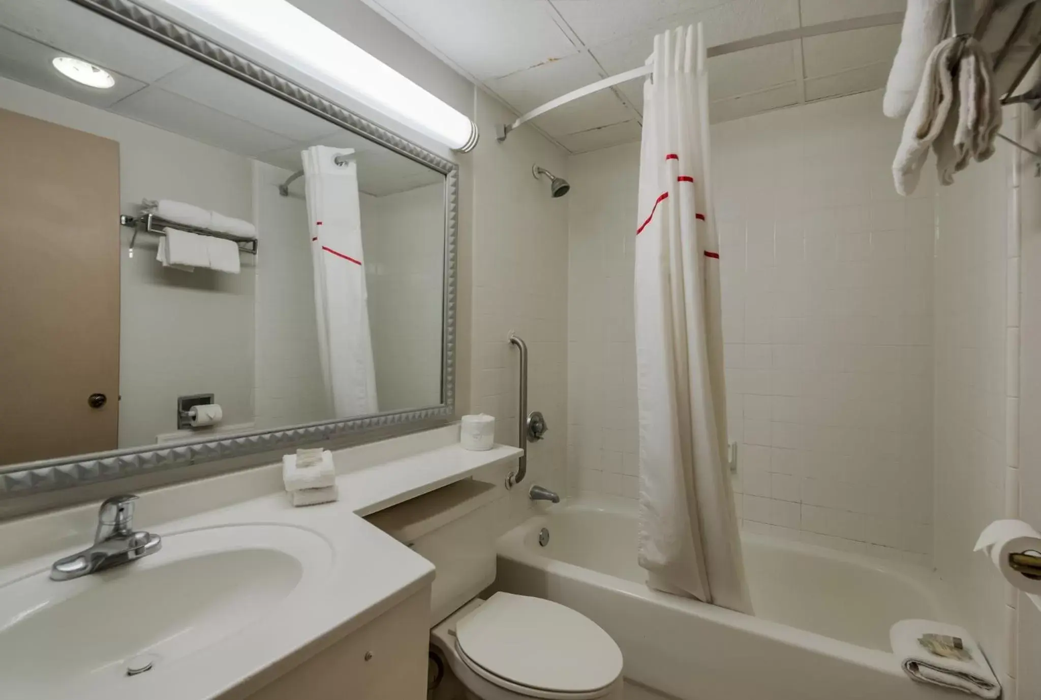 Bathroom in Red Roof Inn and Suites Newark - University