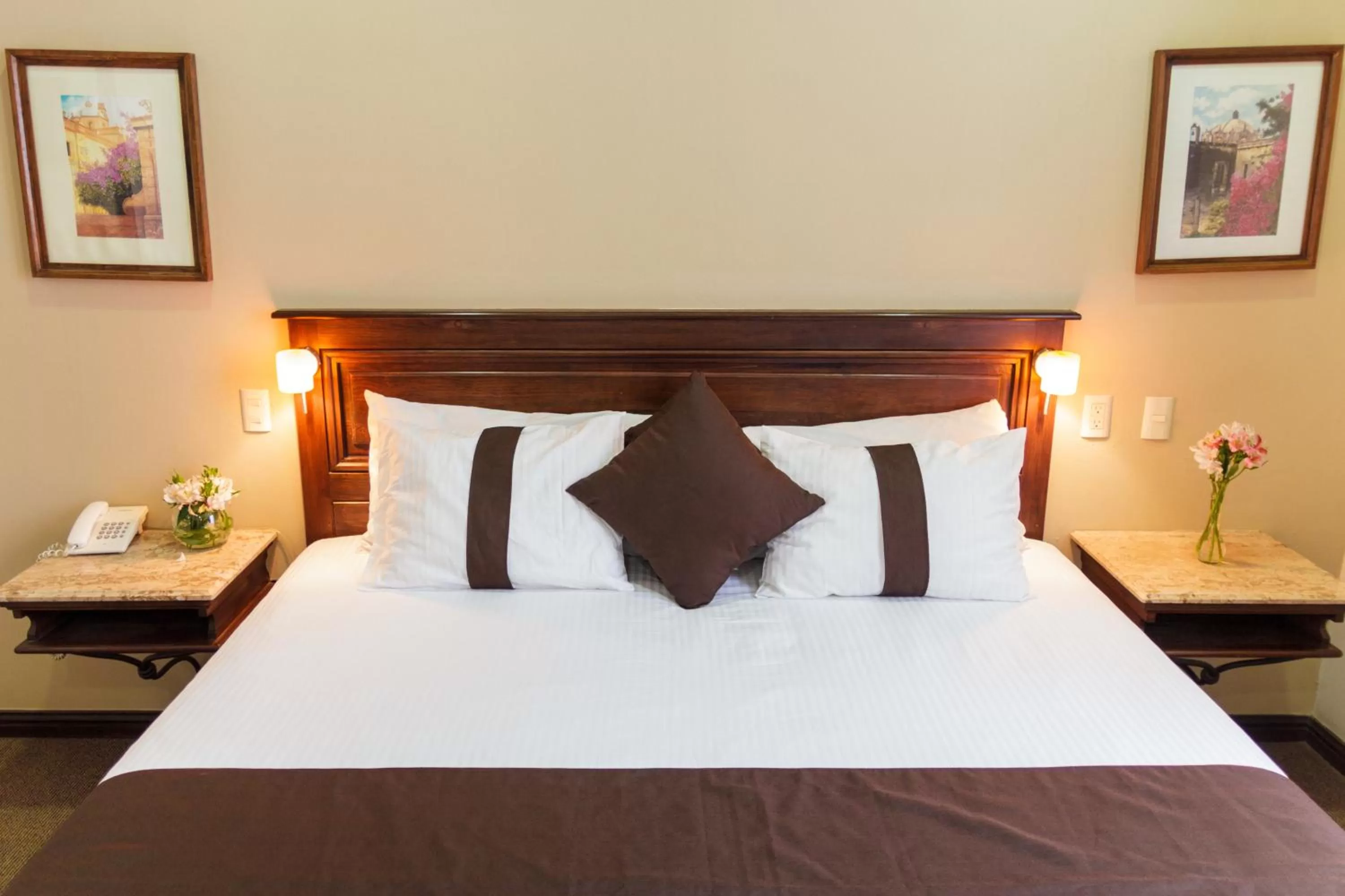 Decorative detail, Bed in Mision Catedral Morelia