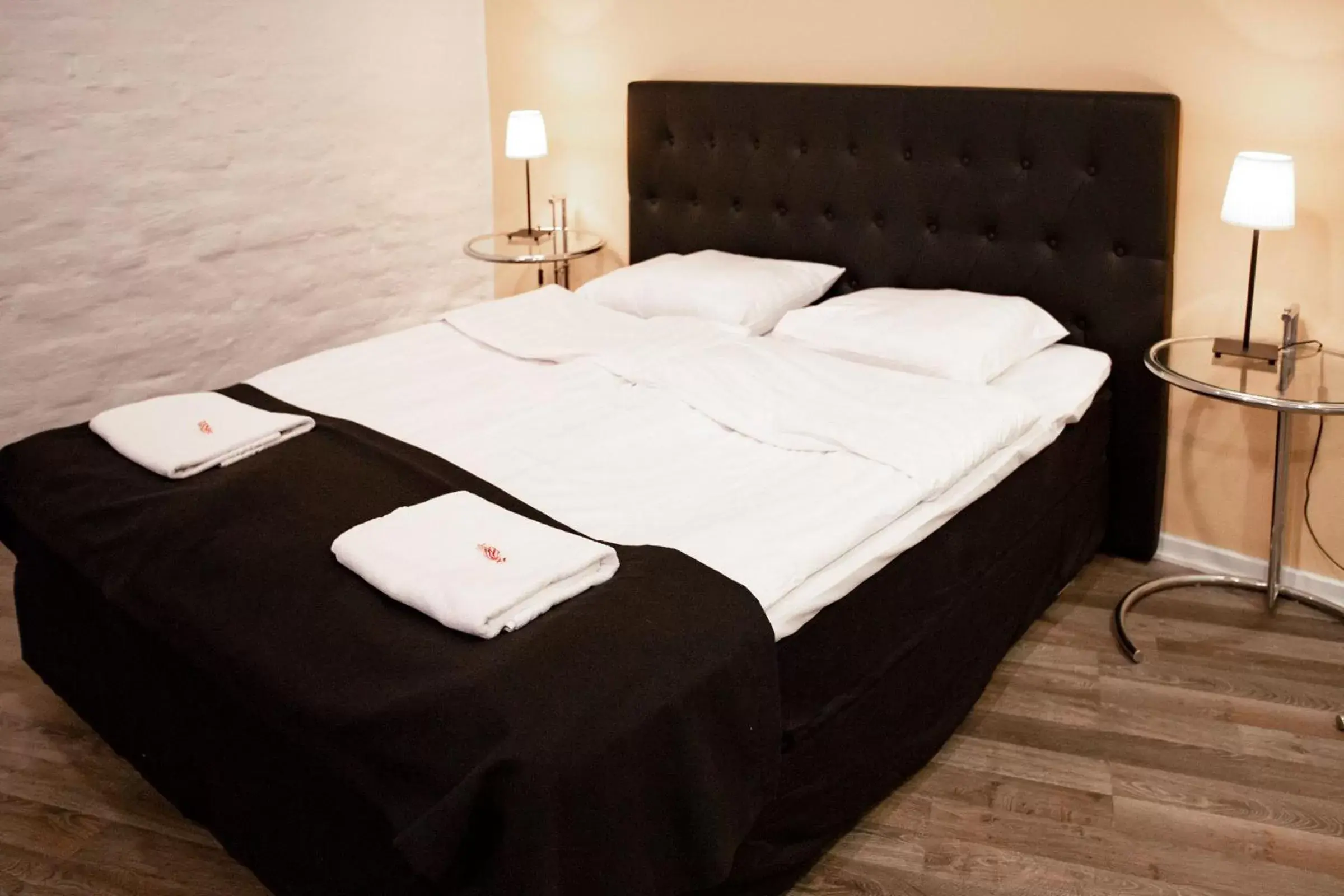 Bed in Hotel Vanha Rauma