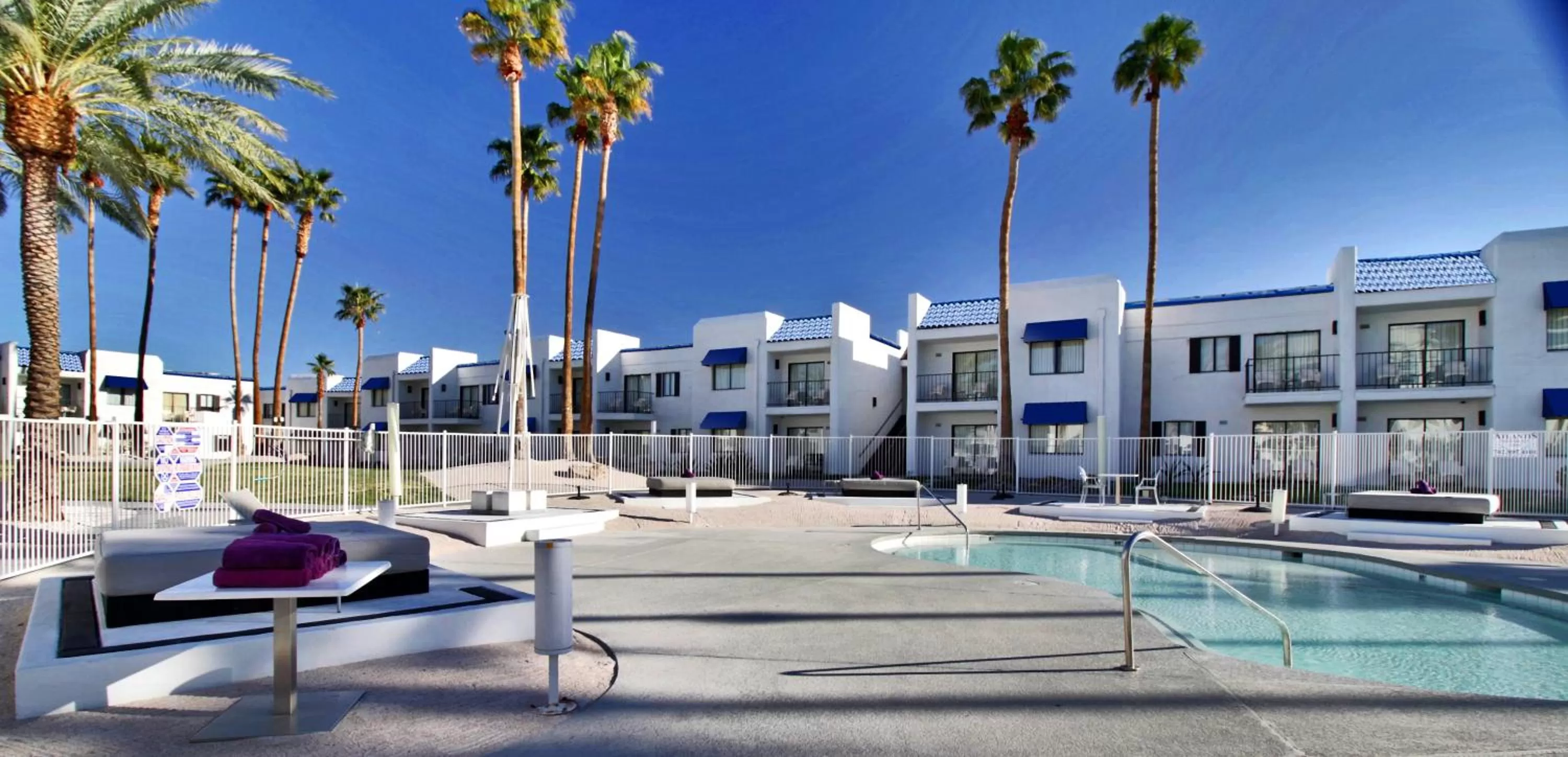 Pool view in Serene Vegas Boutique Hotel Las Vegas