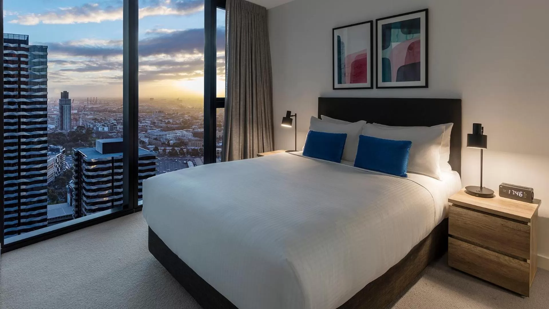 Bed in Avani Melbourne Central Residences