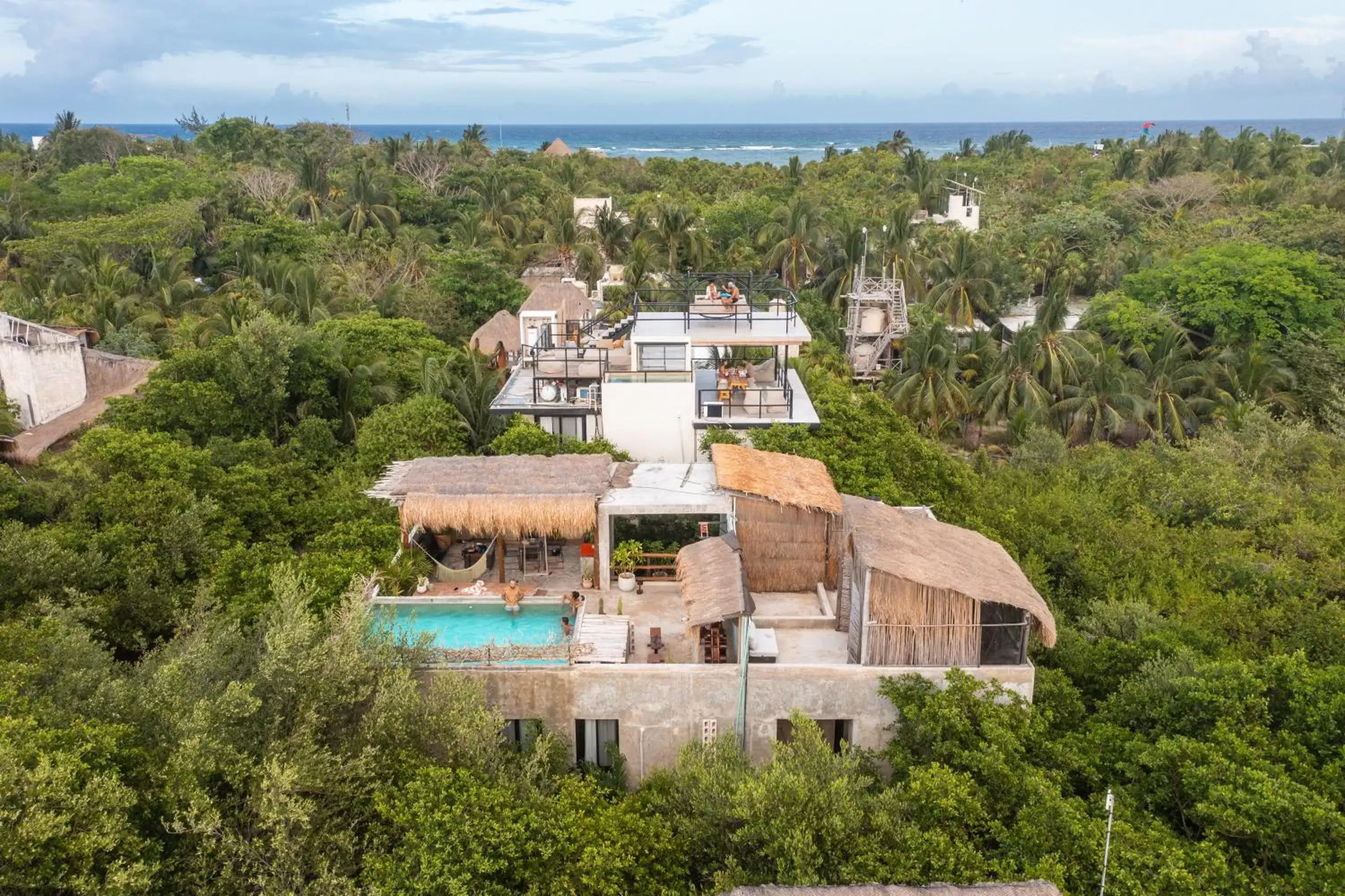 Property building, Bird's-eye View in Casa Coyote Tulum