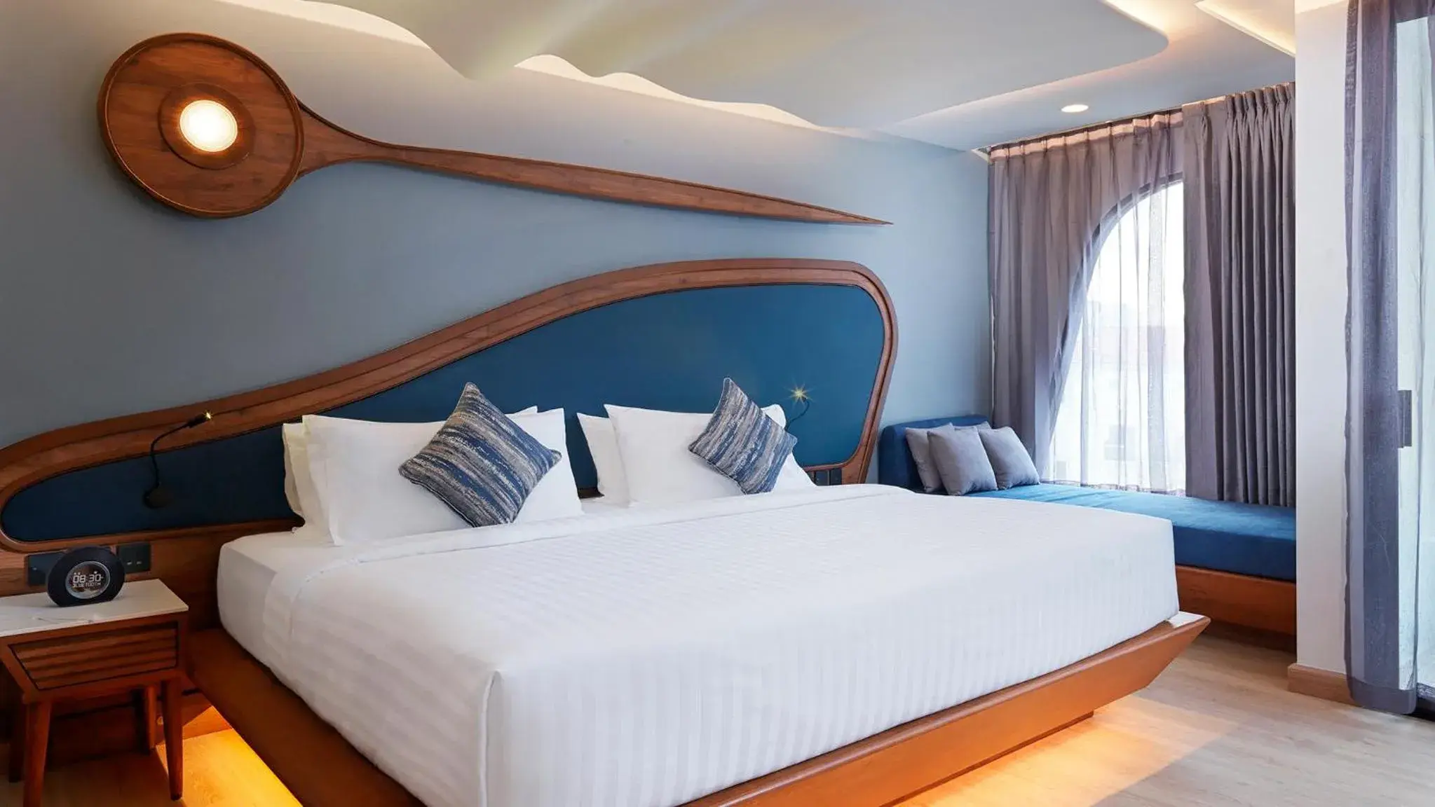 Bedroom, Bed in The Oceanic Sportel Phuket - SHA Extra Plus Bedroom, Bed in The Oceanic Sportel Phuket - SHA Extra Plus