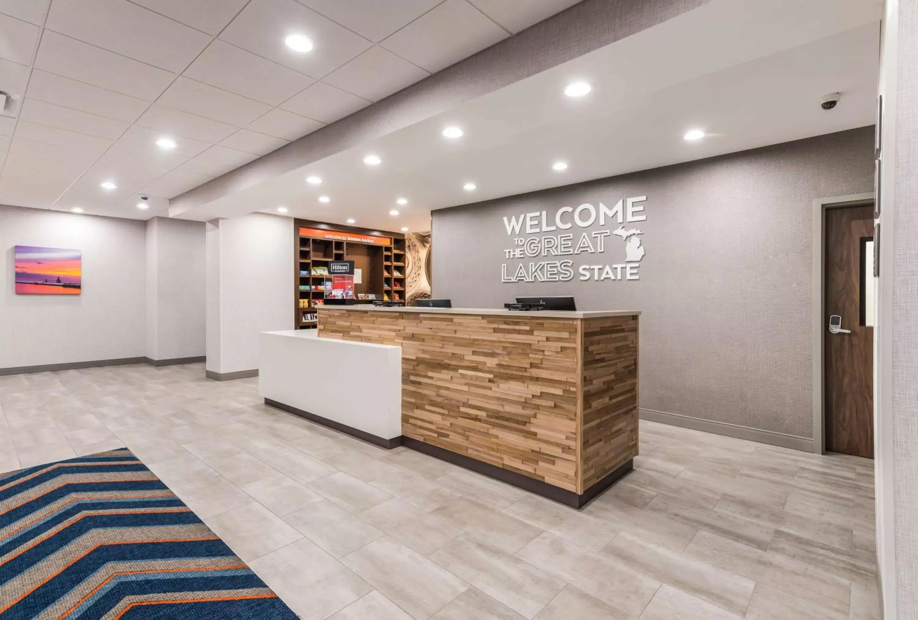 Lobby or reception, Lobby/Reception in Hampton Inn & Suites Benton Harbor, MI